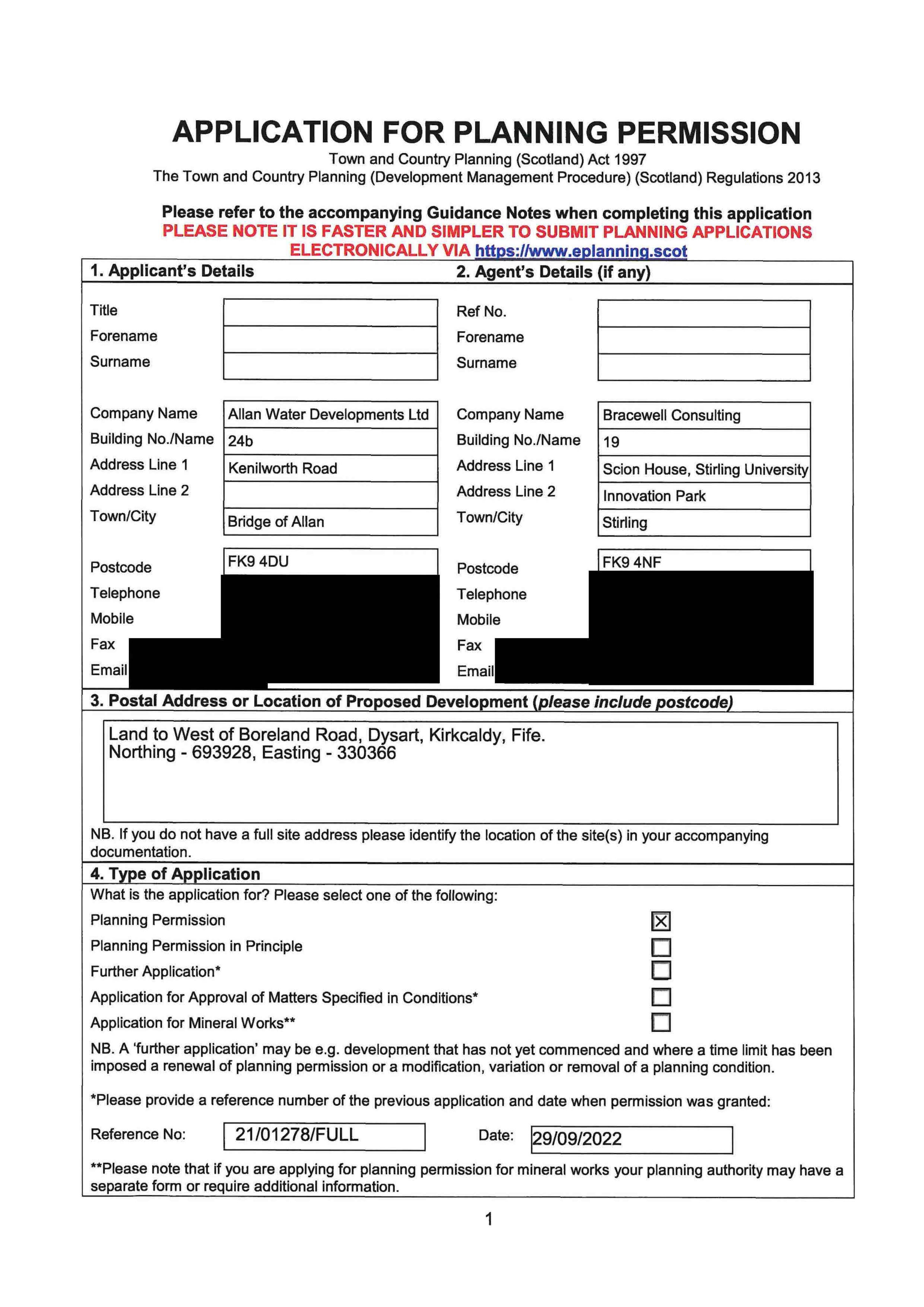 Planning document