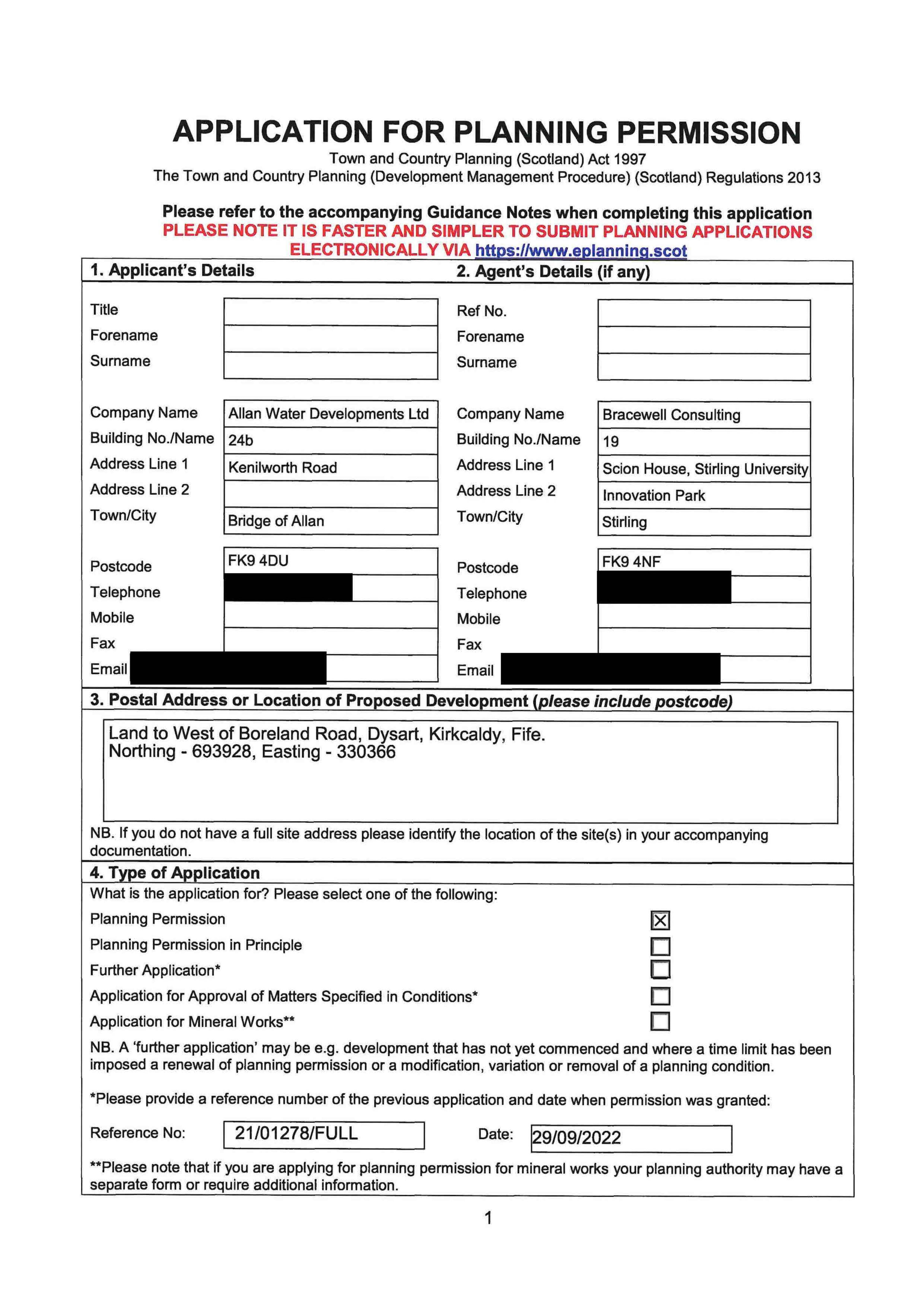 Planning document