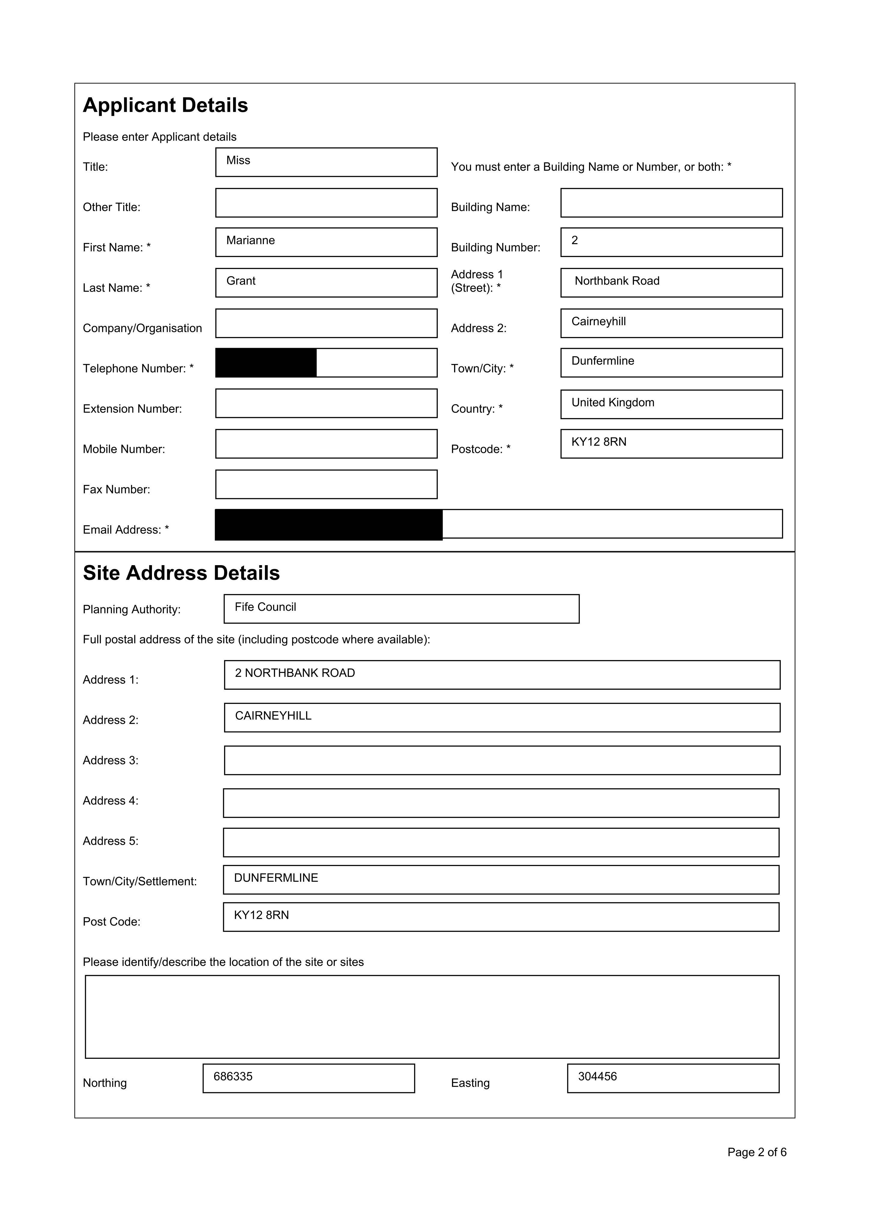 Planning document
