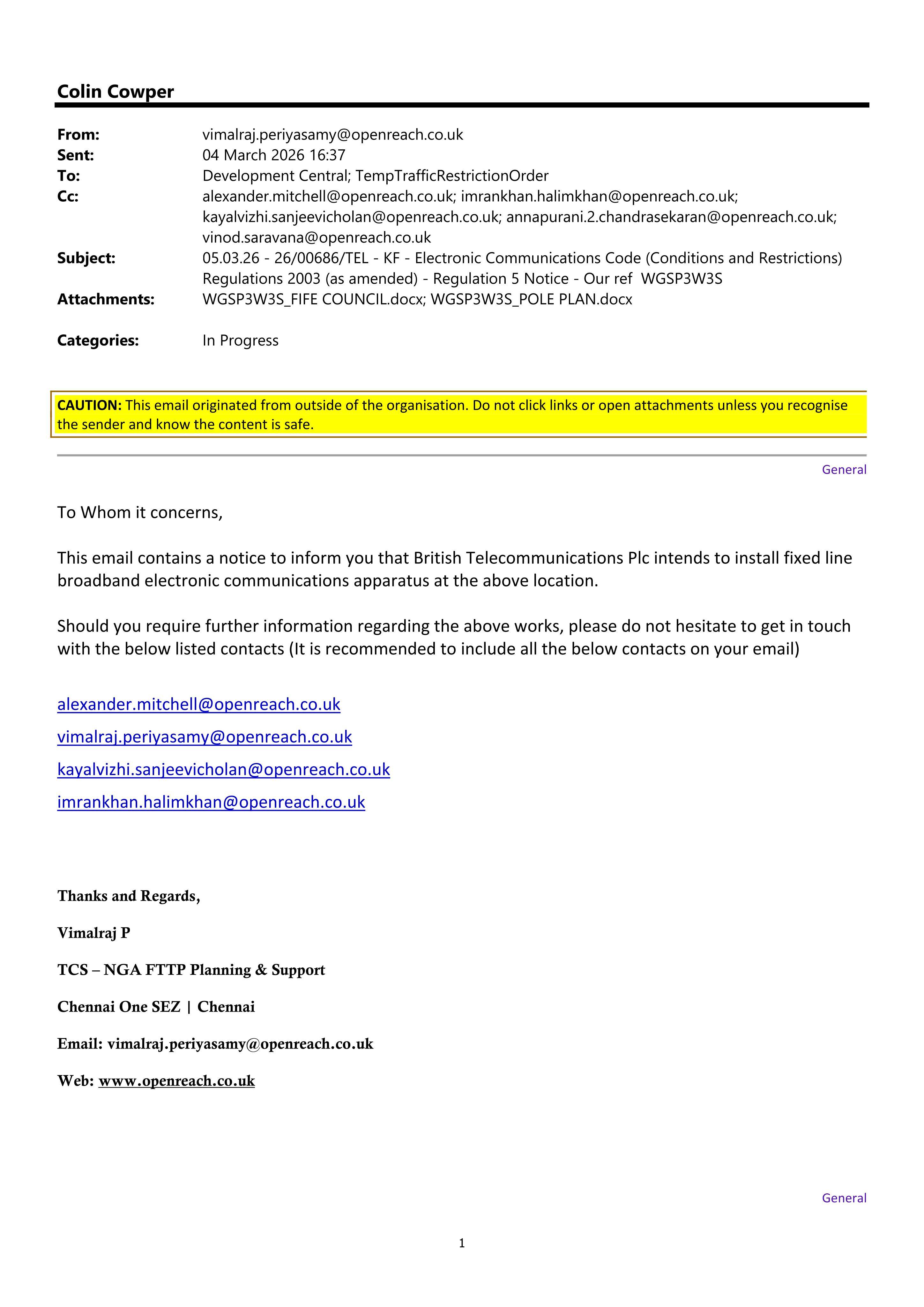 Planning document