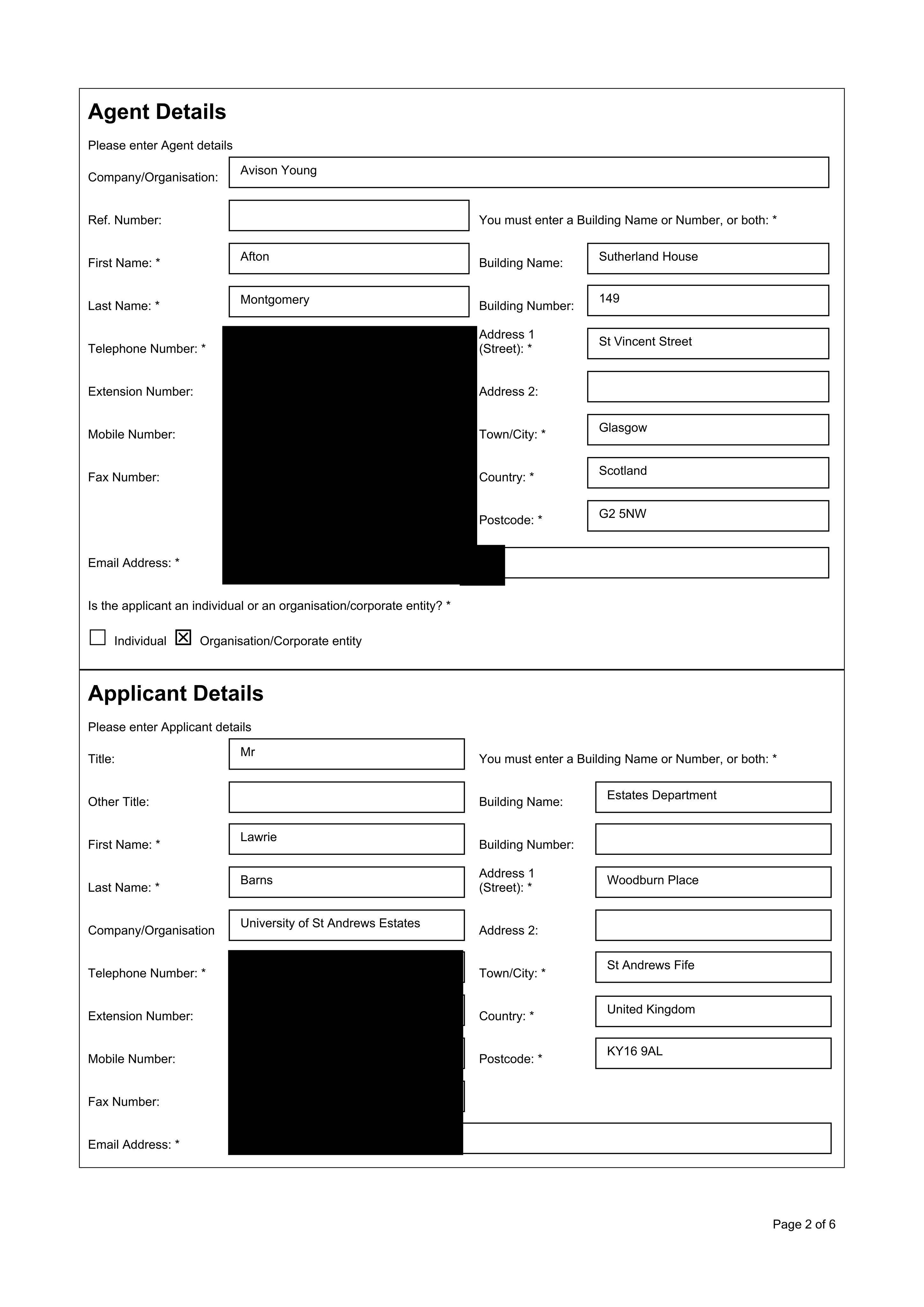 Planning document