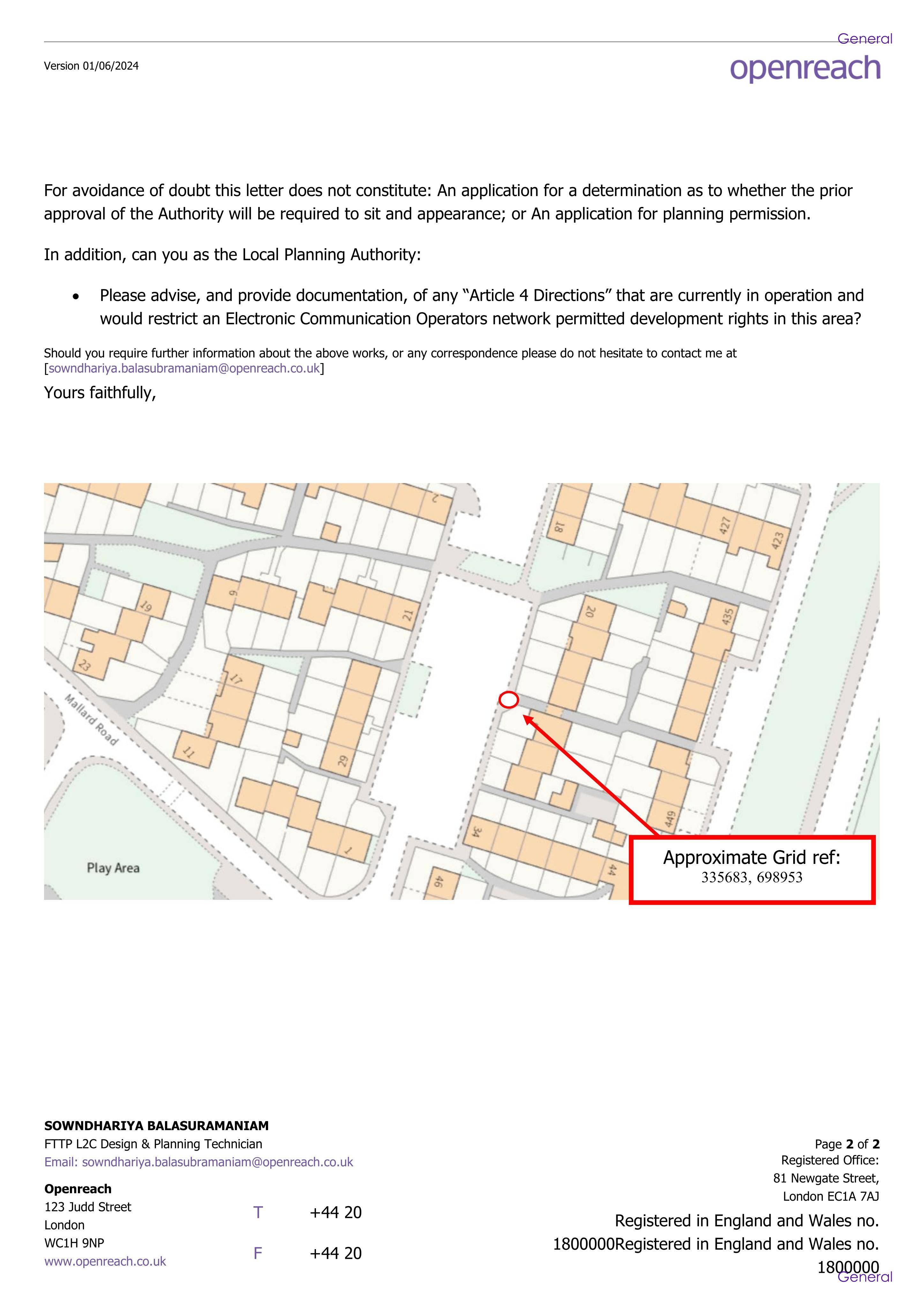 Planning document