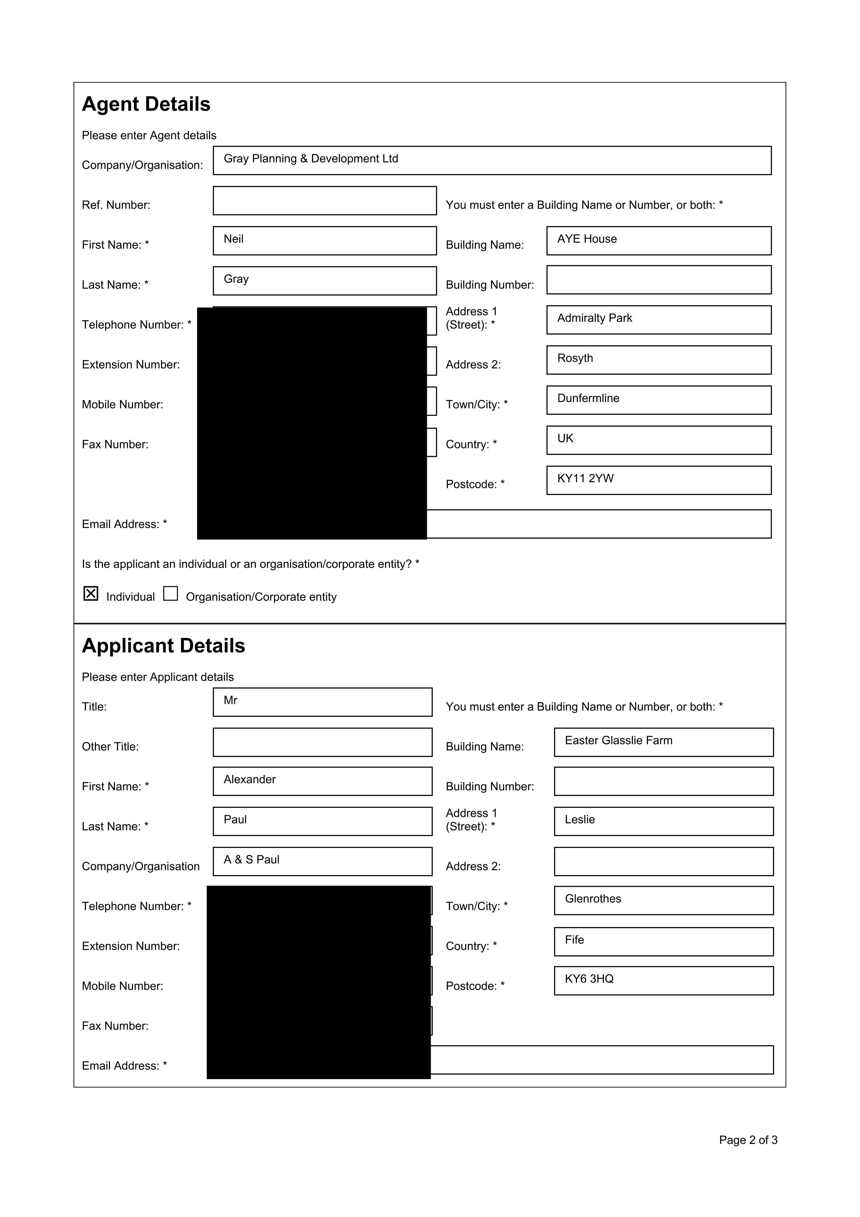Planning document