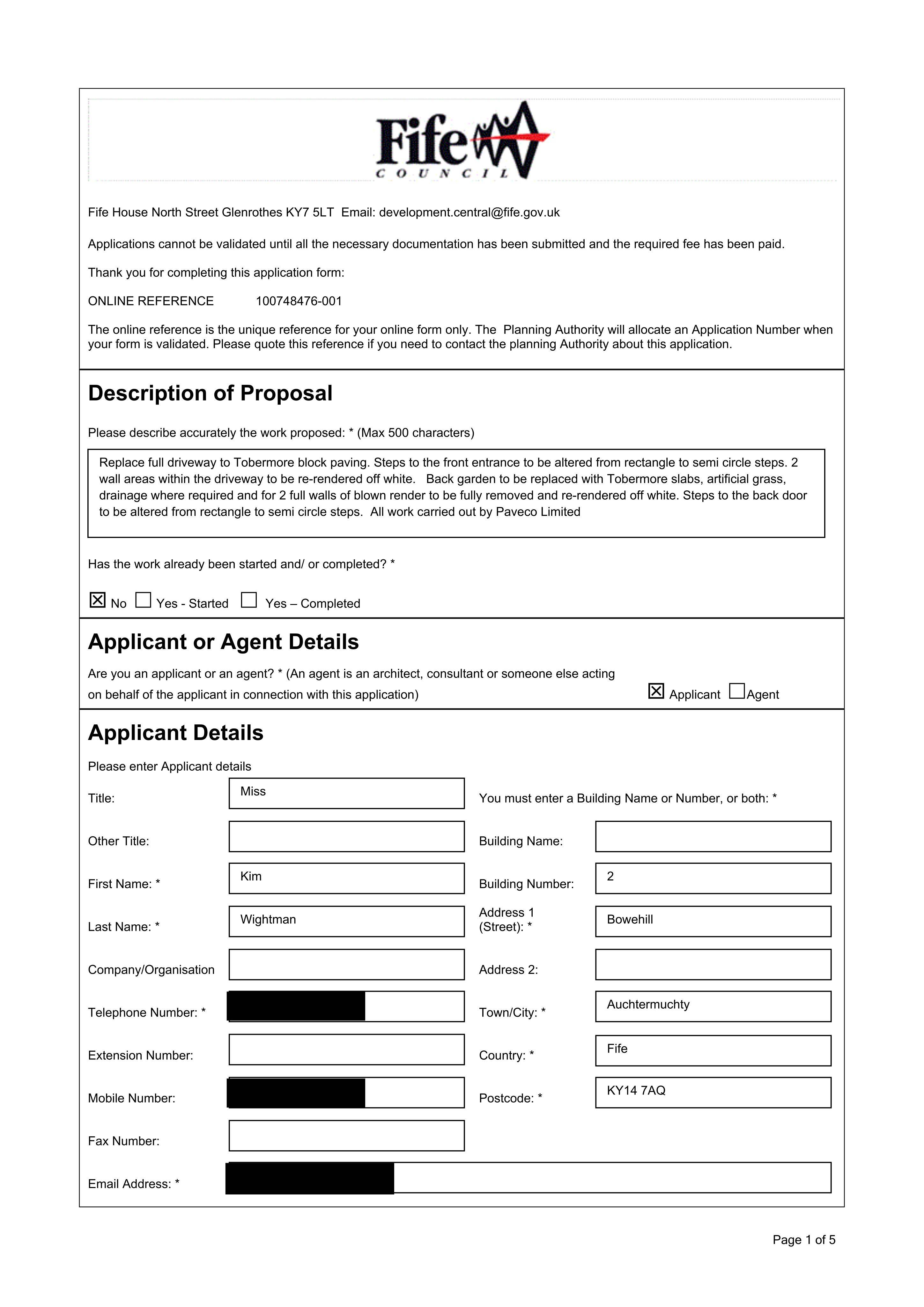 Planning document