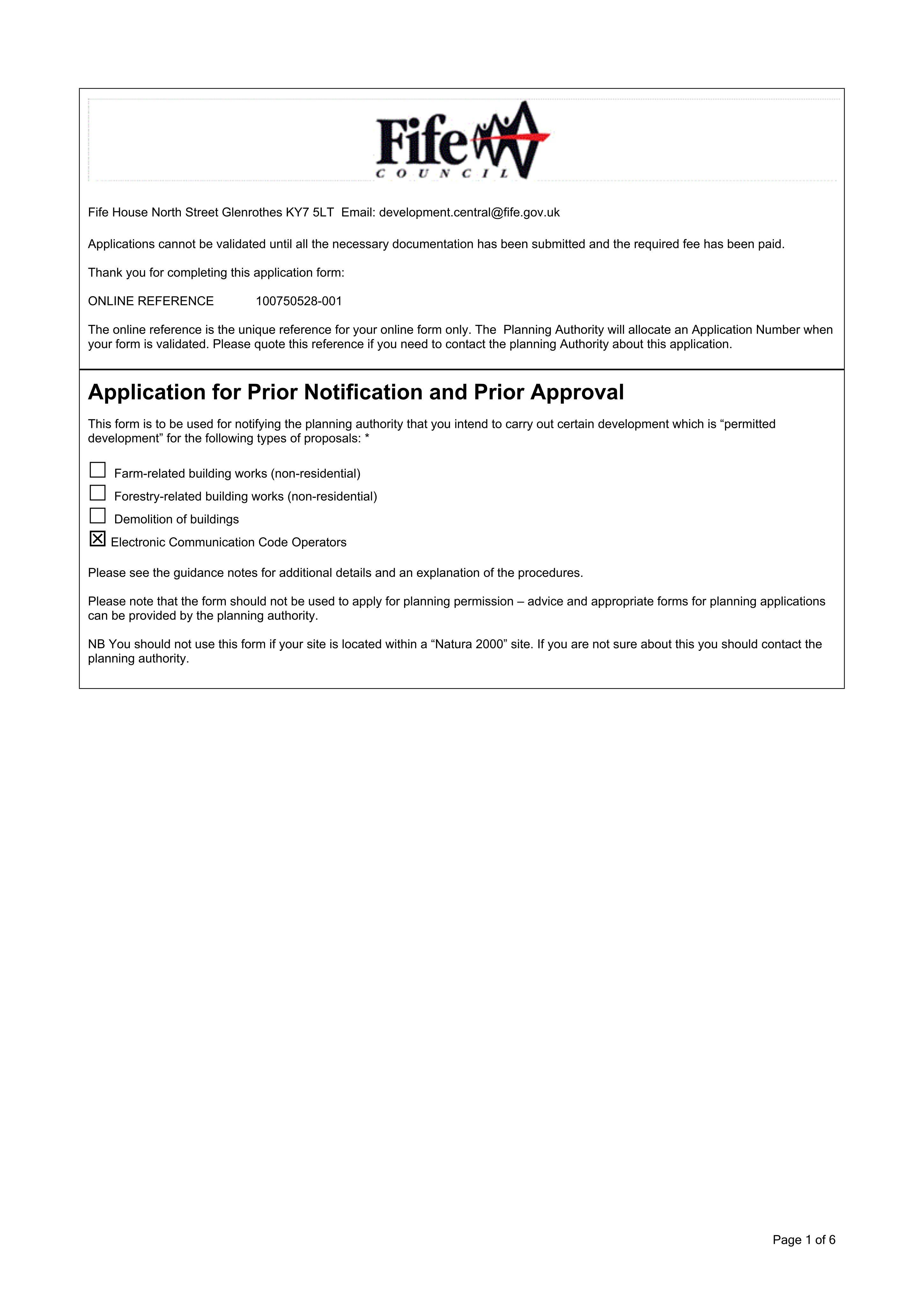 Planning document