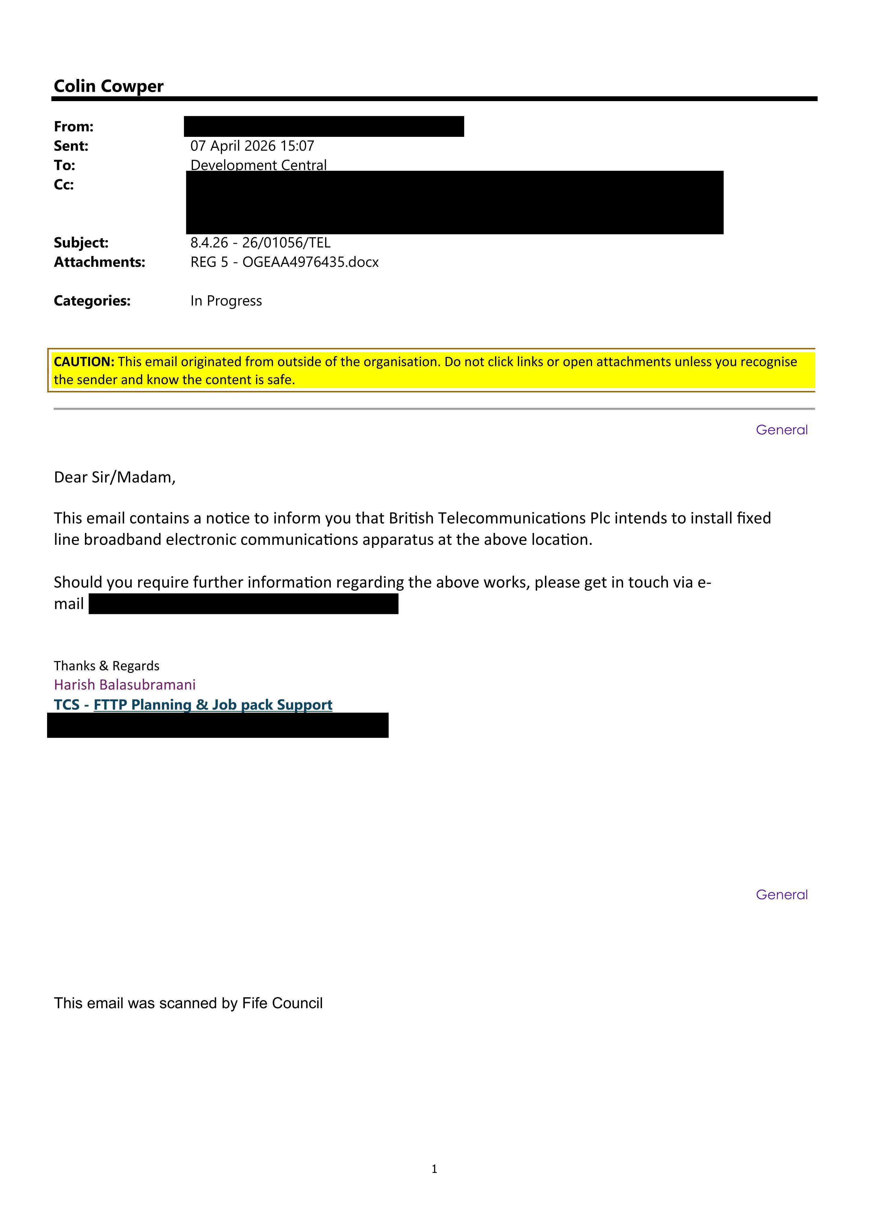 Planning document
