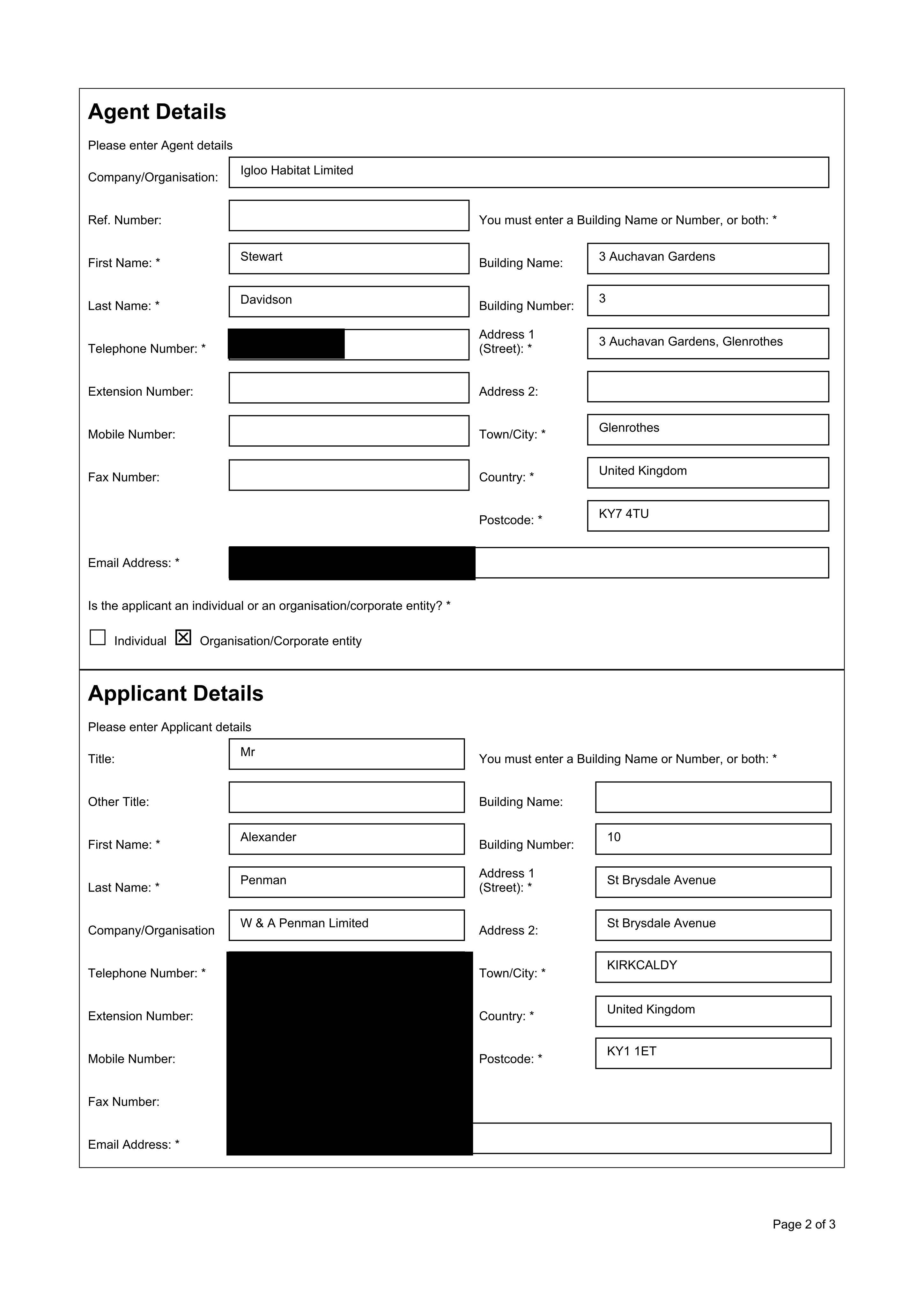 Planning document
