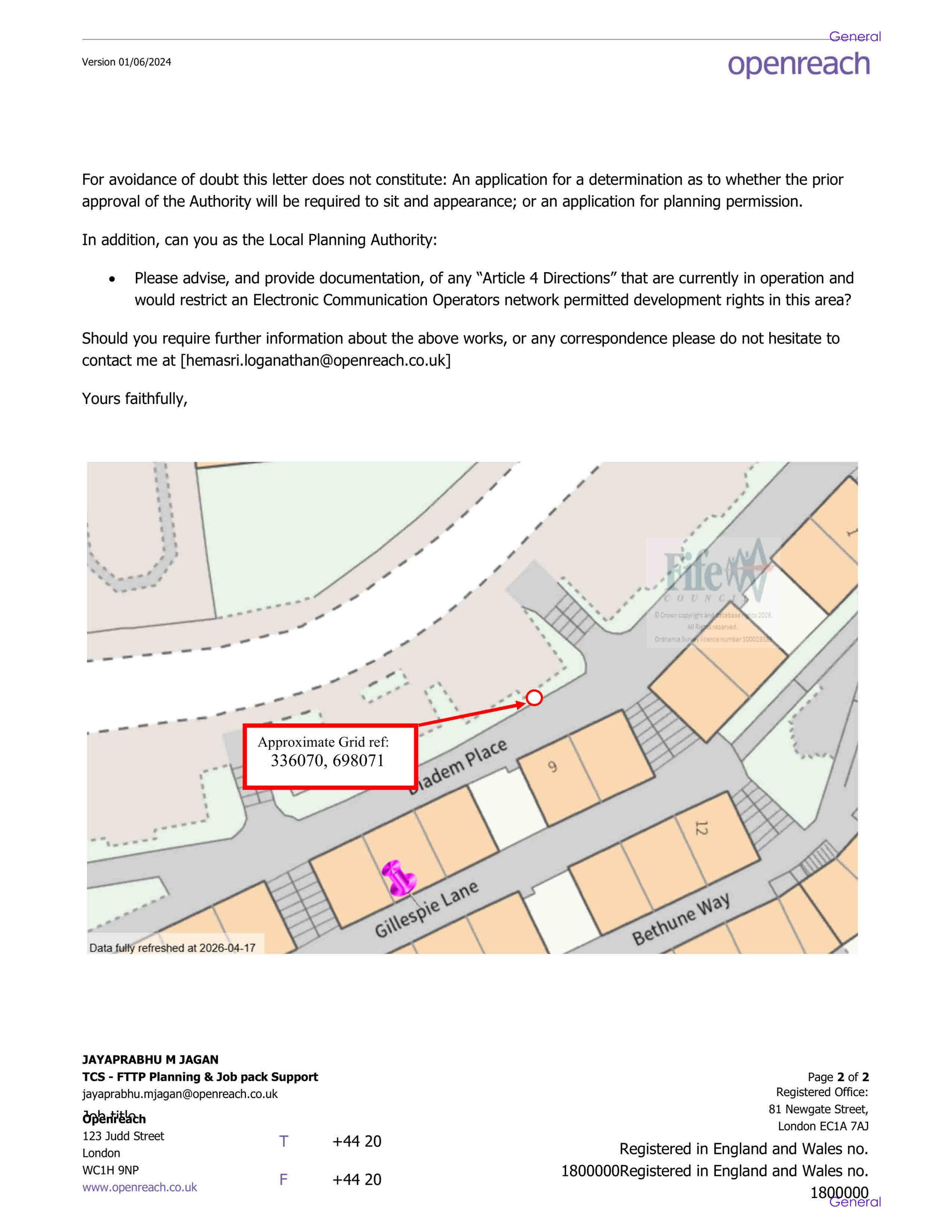 Planning document