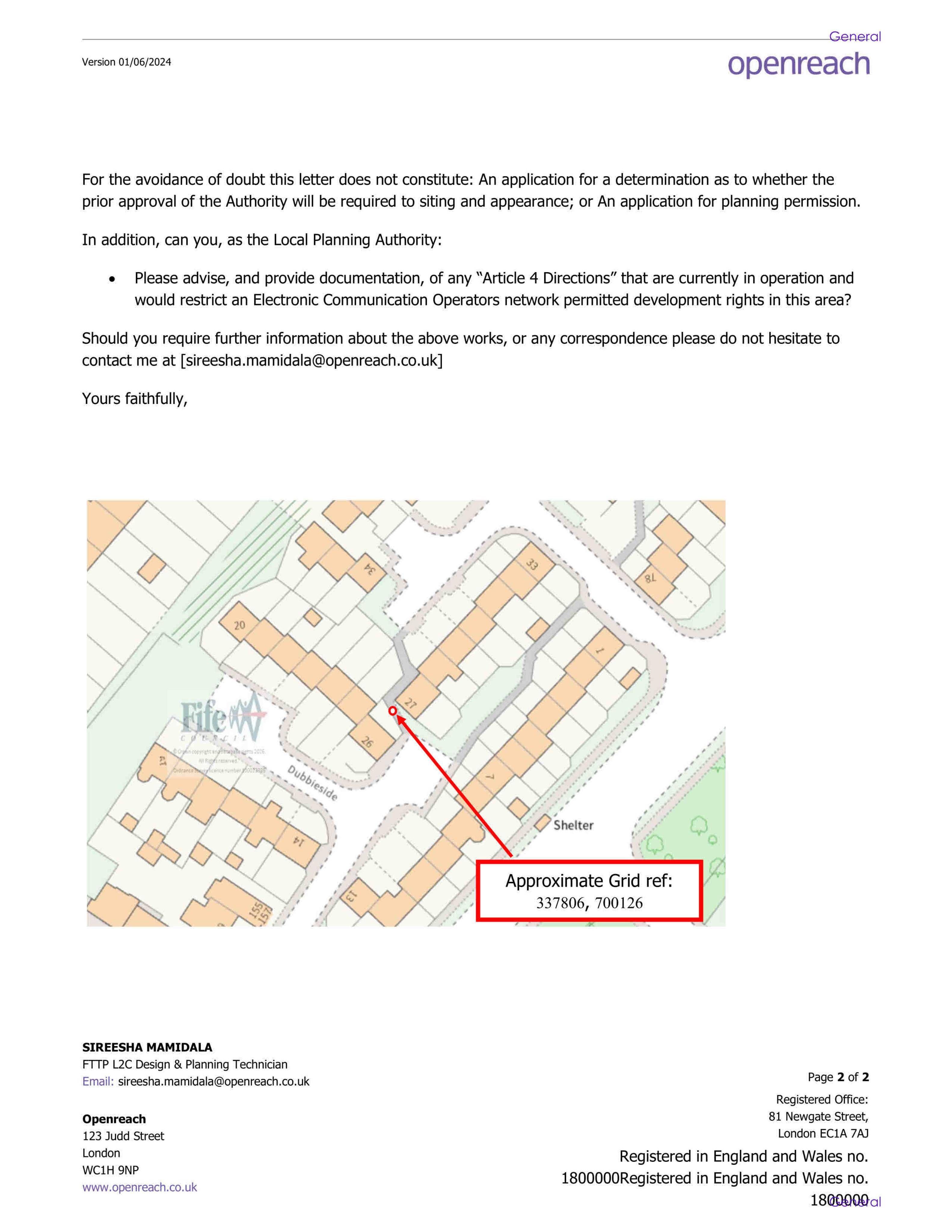 Planning document