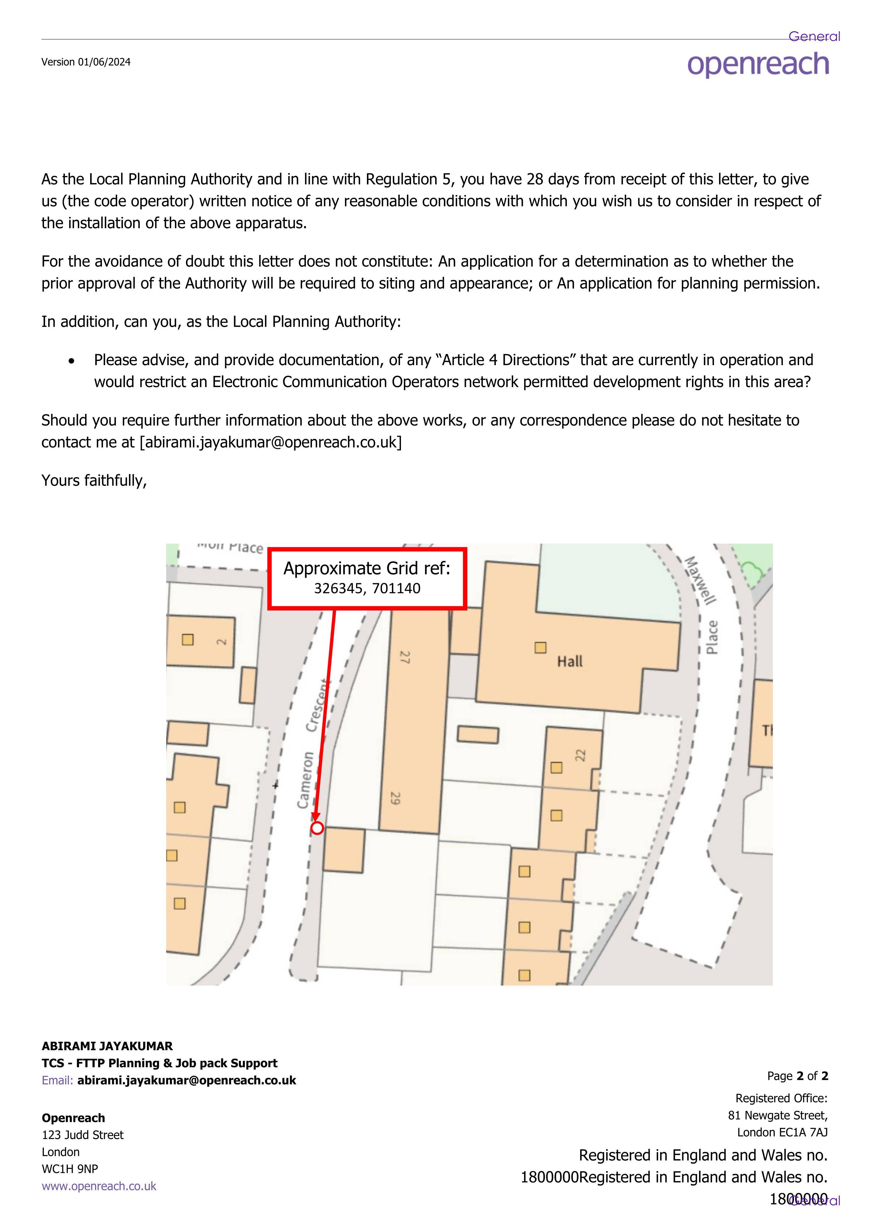 Planning document
