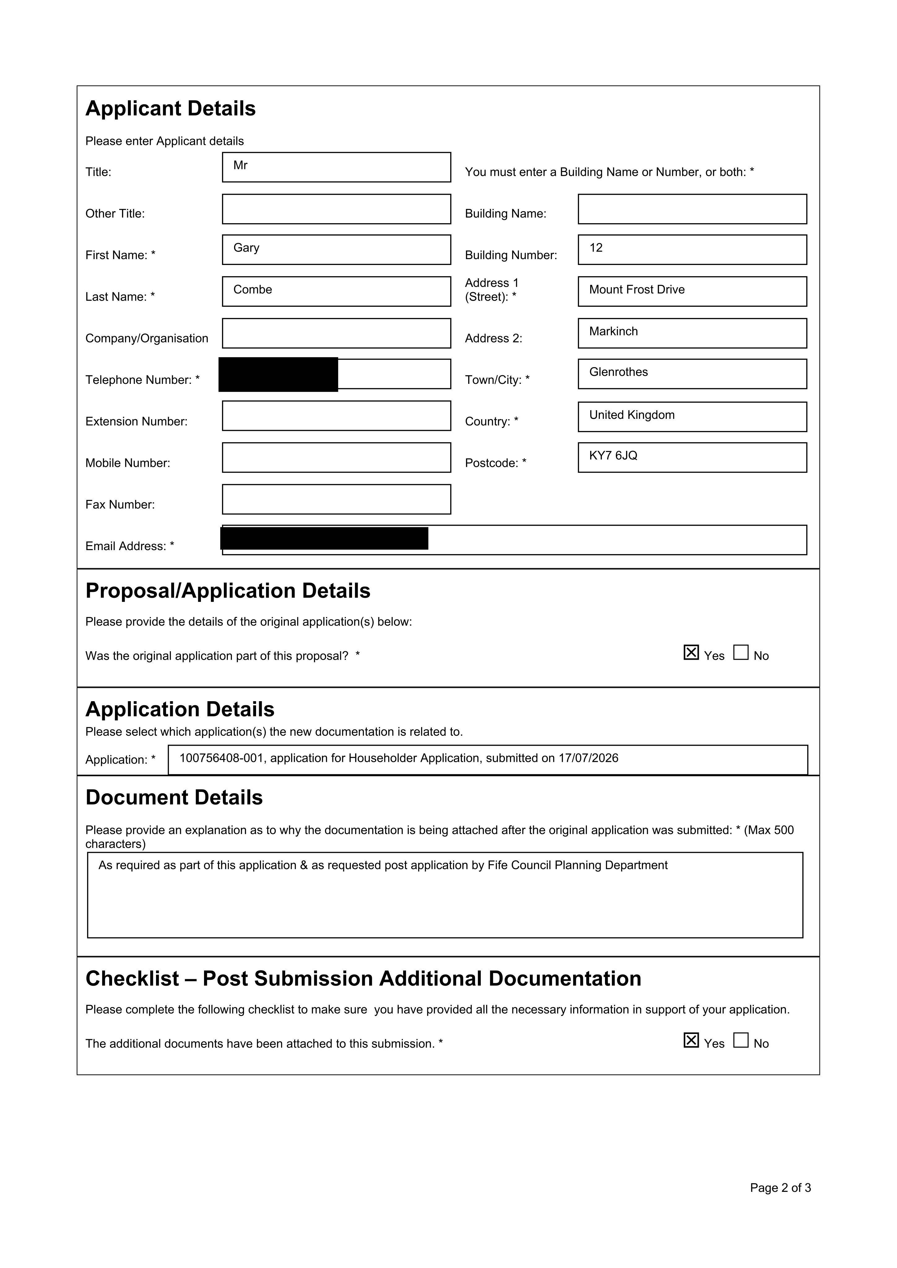 Planning document