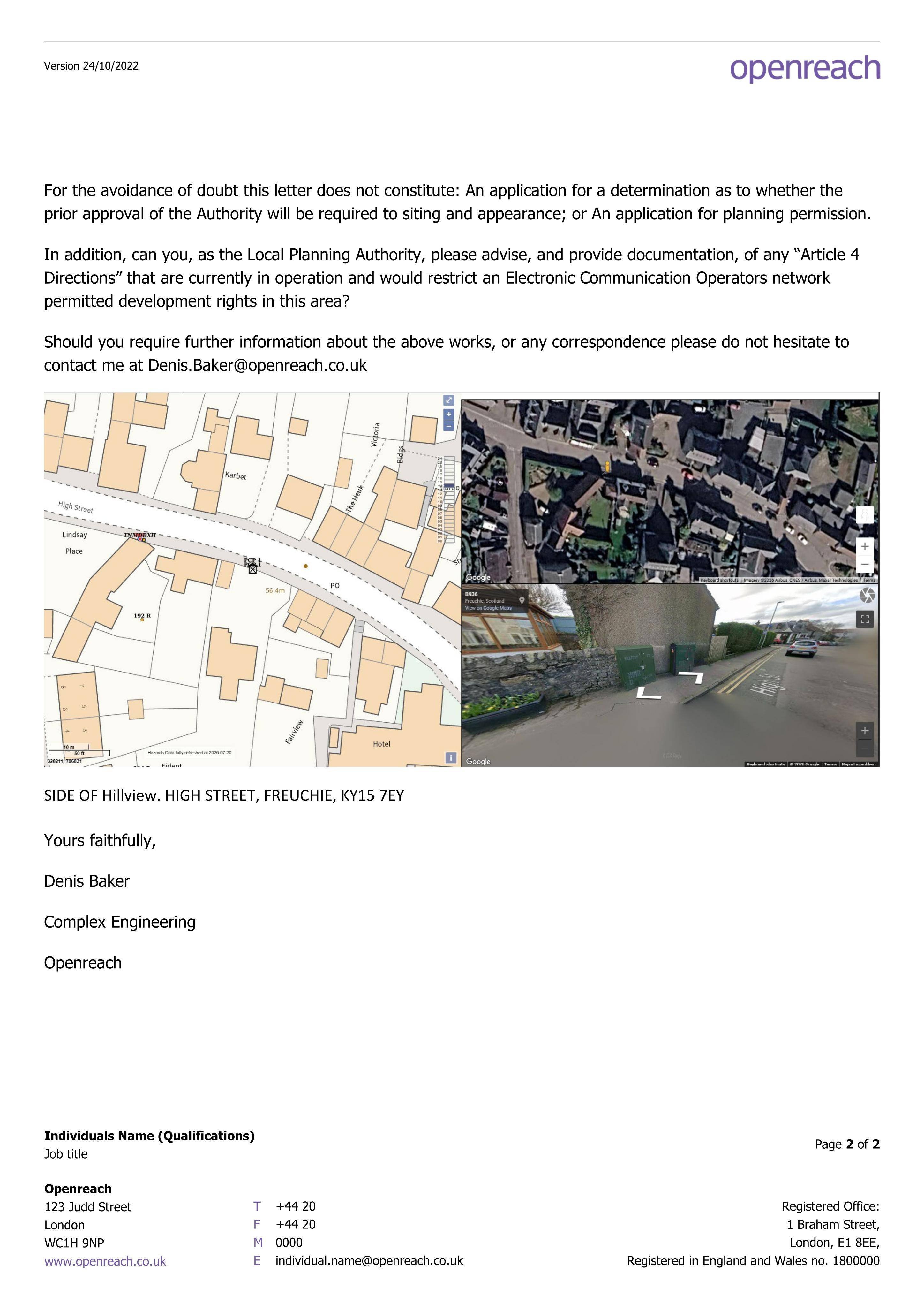 Planning document