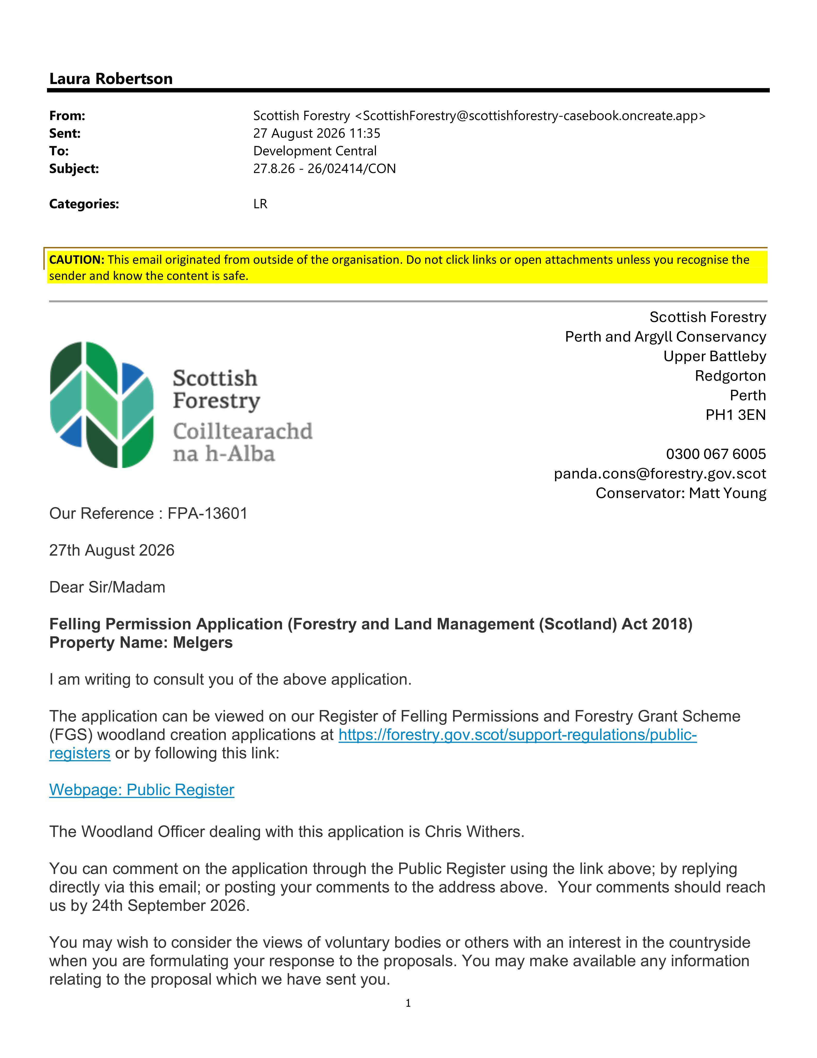 Planning document
