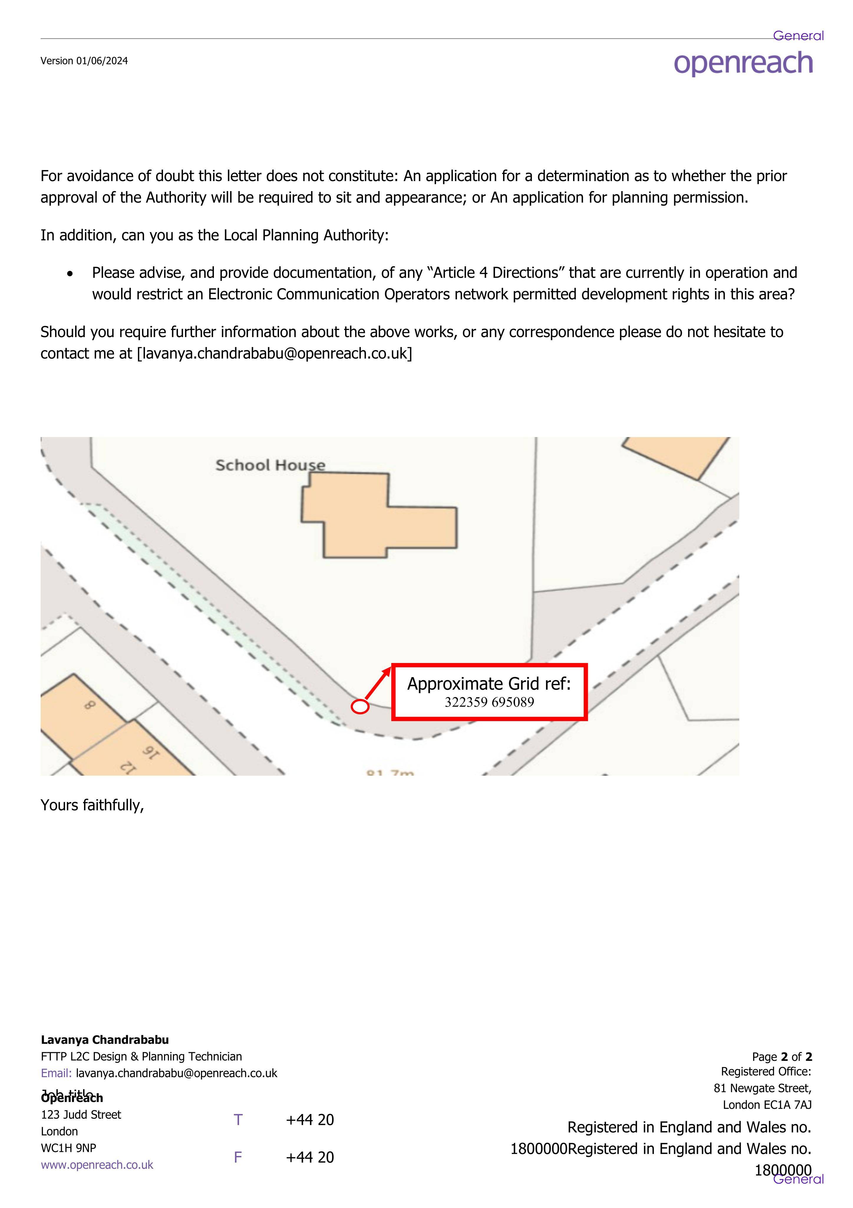 Planning document
