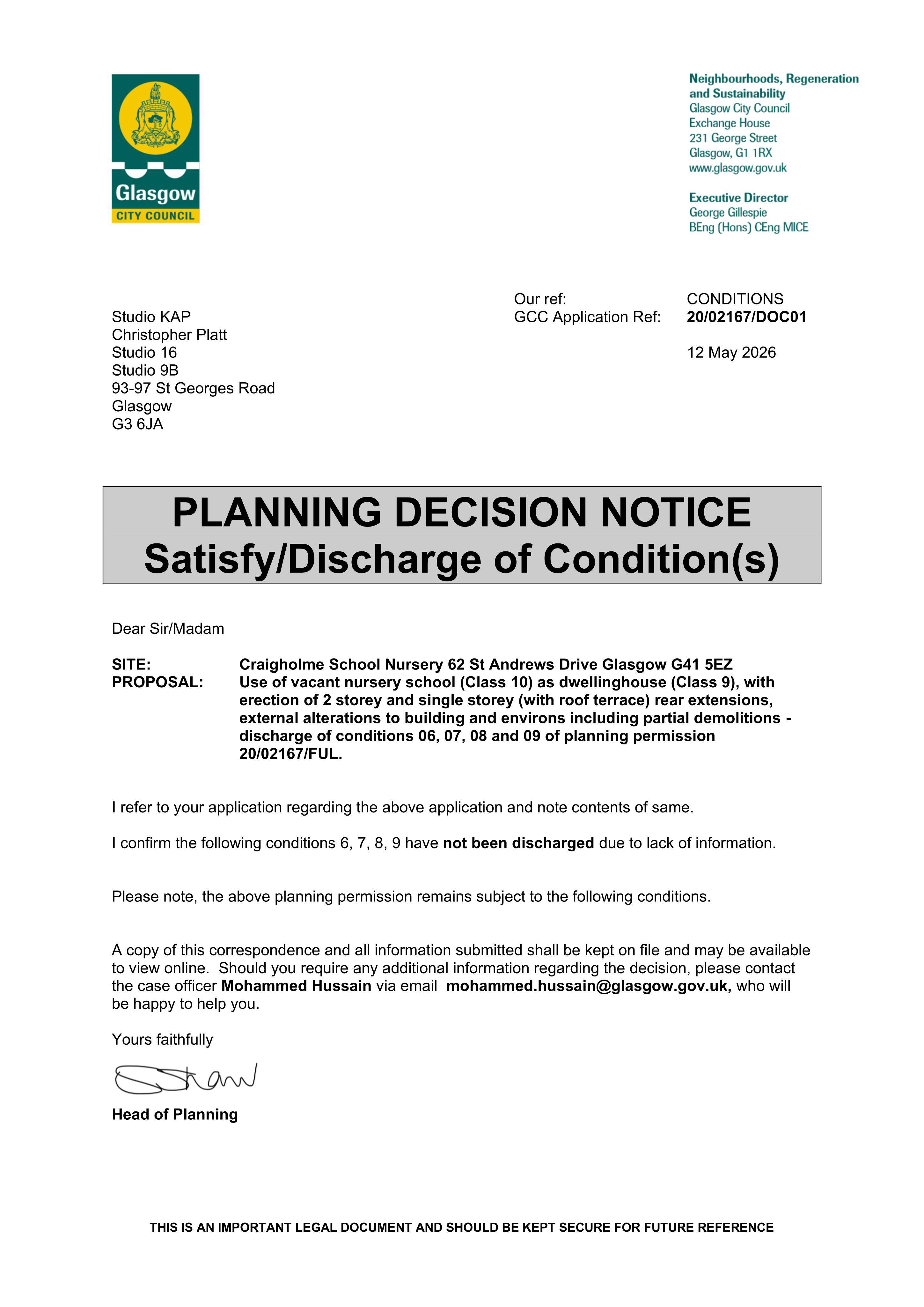 Planning document