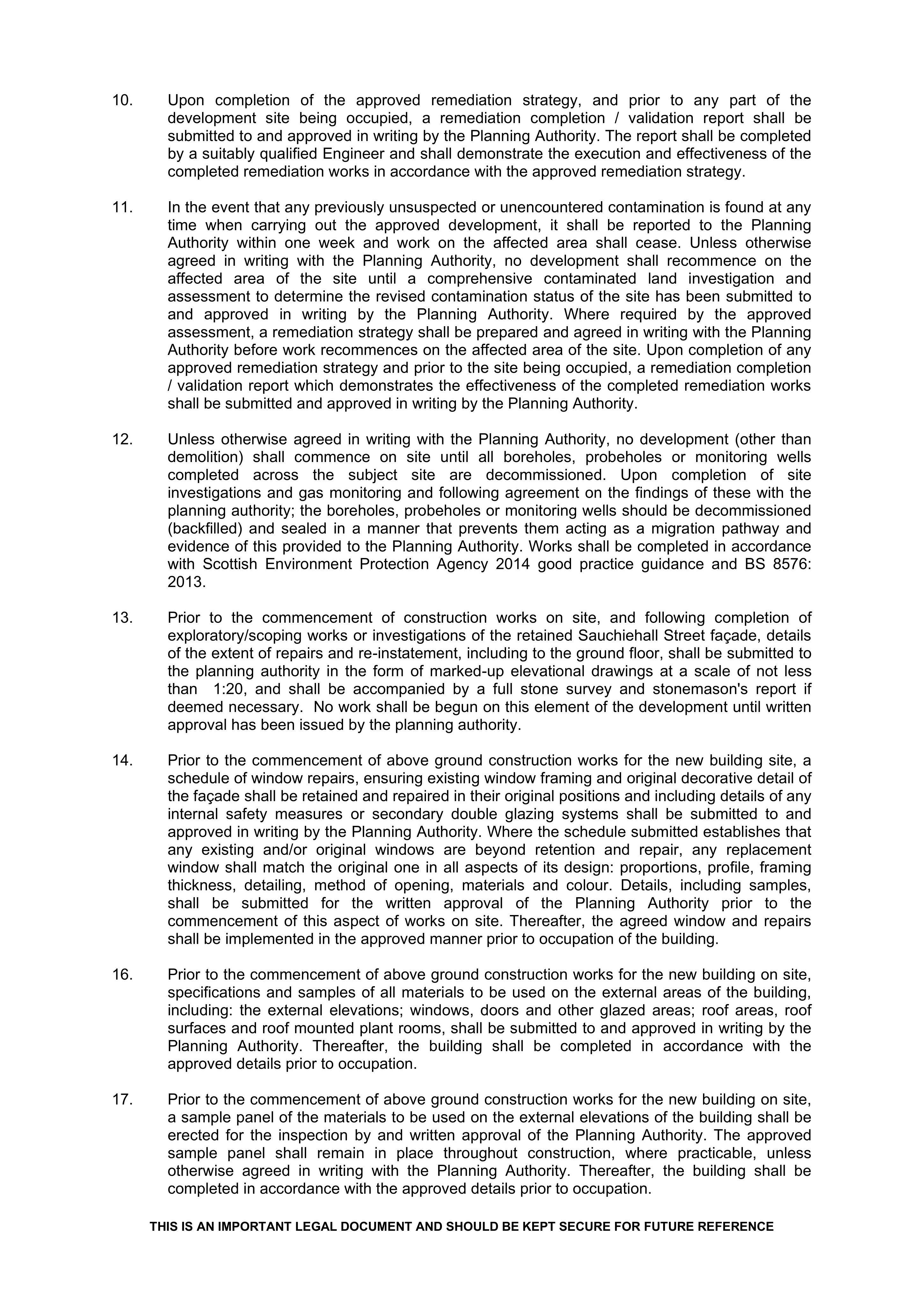 Planning document
