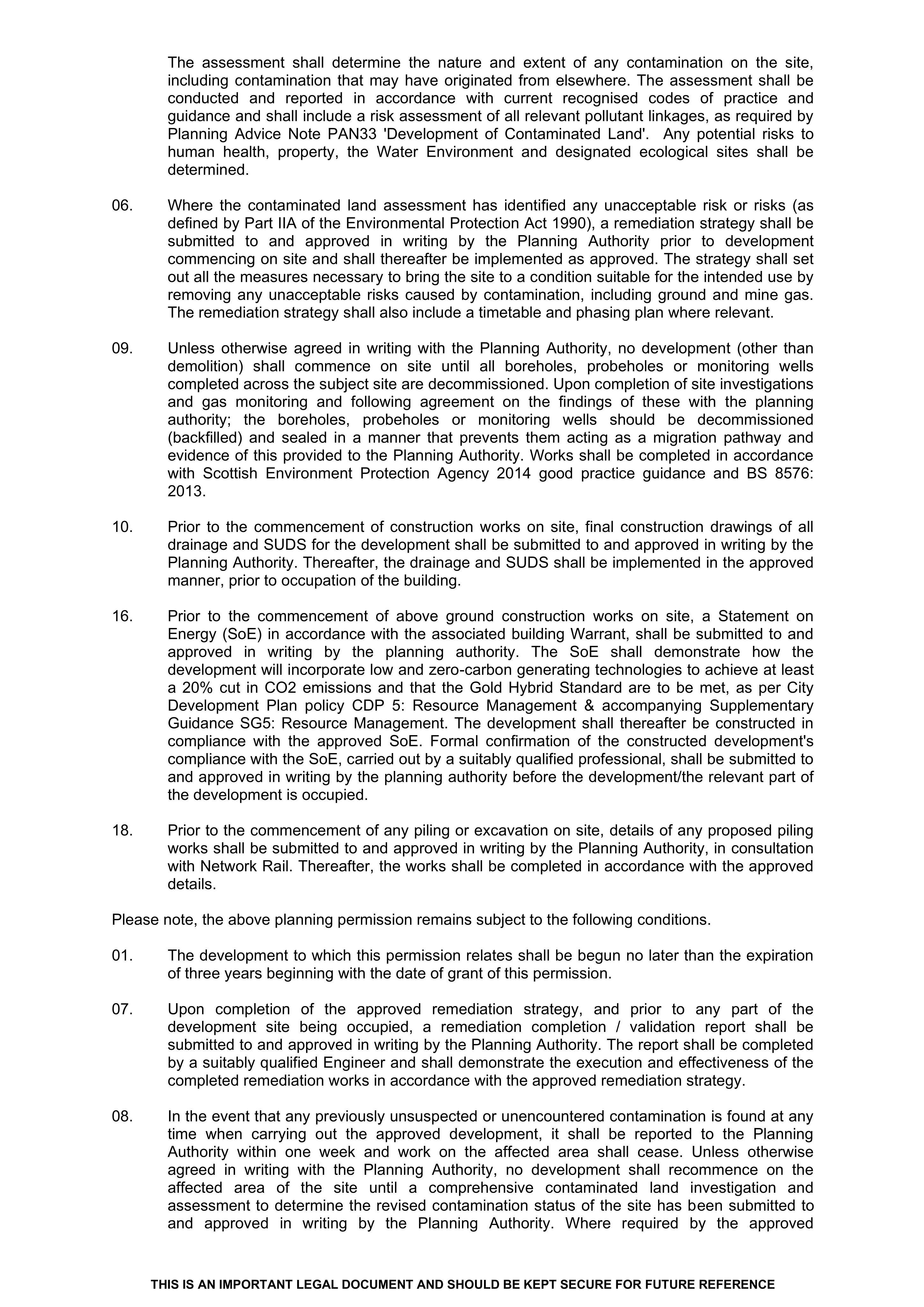 Planning document