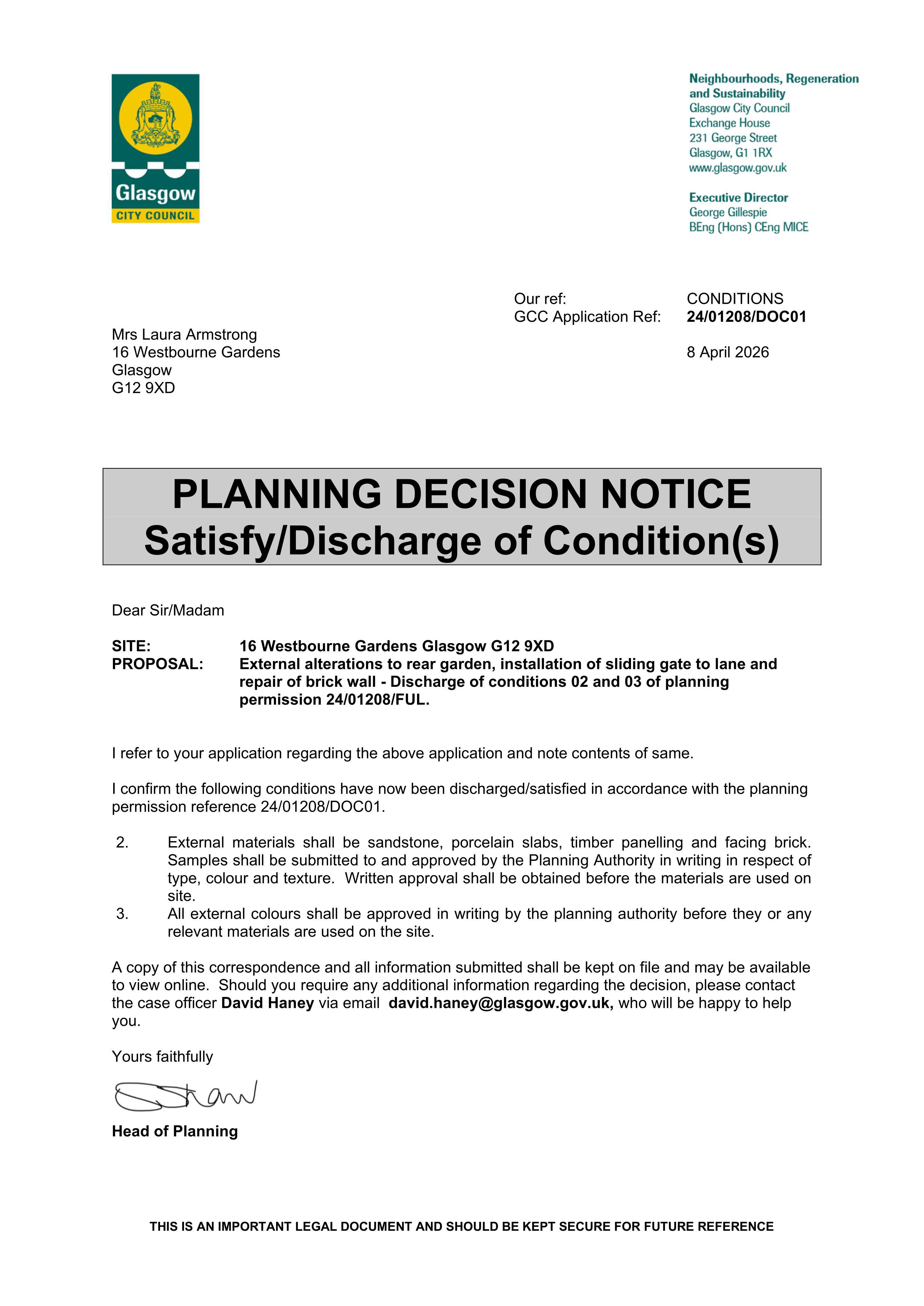 Planning document
