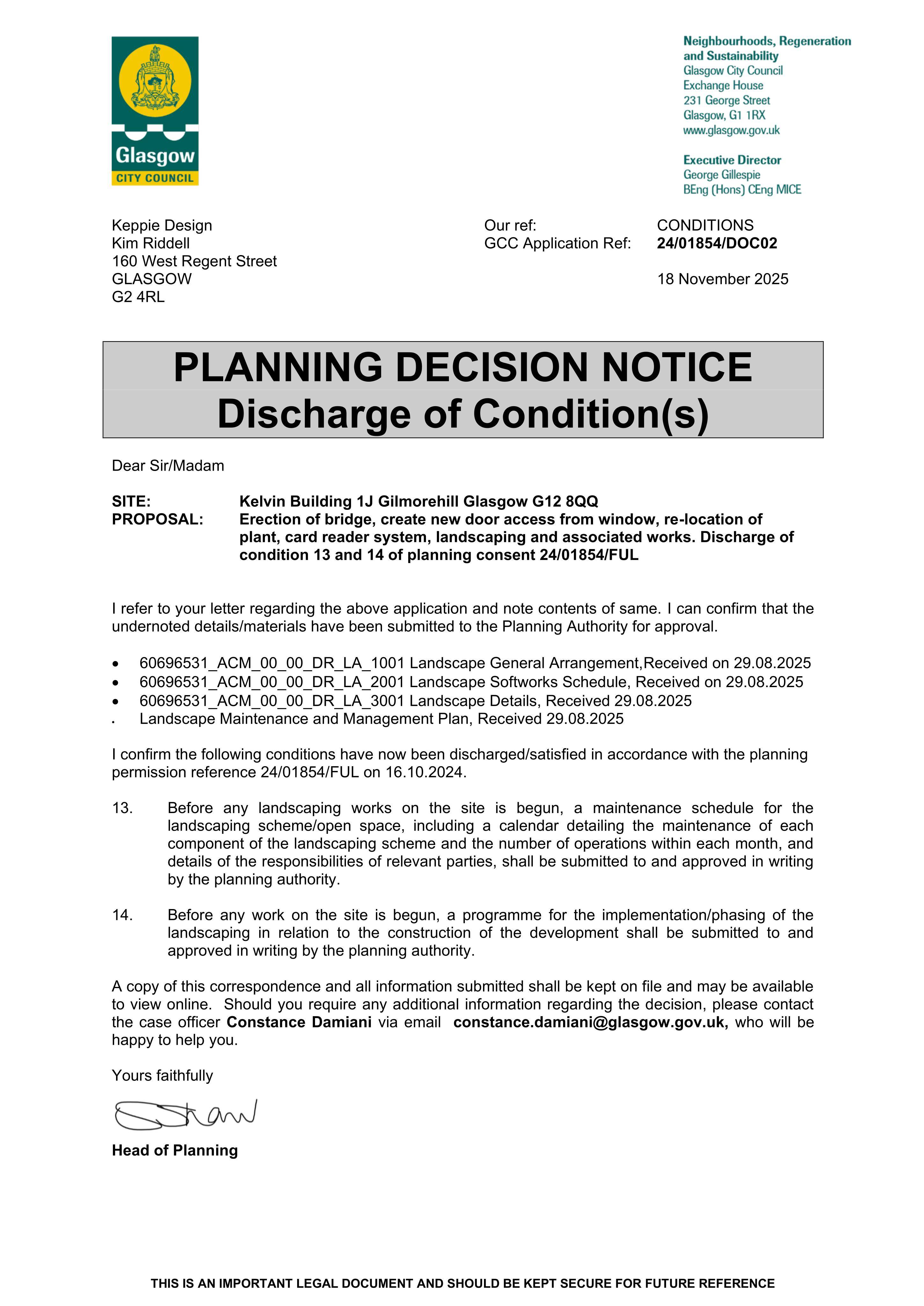 Planning document