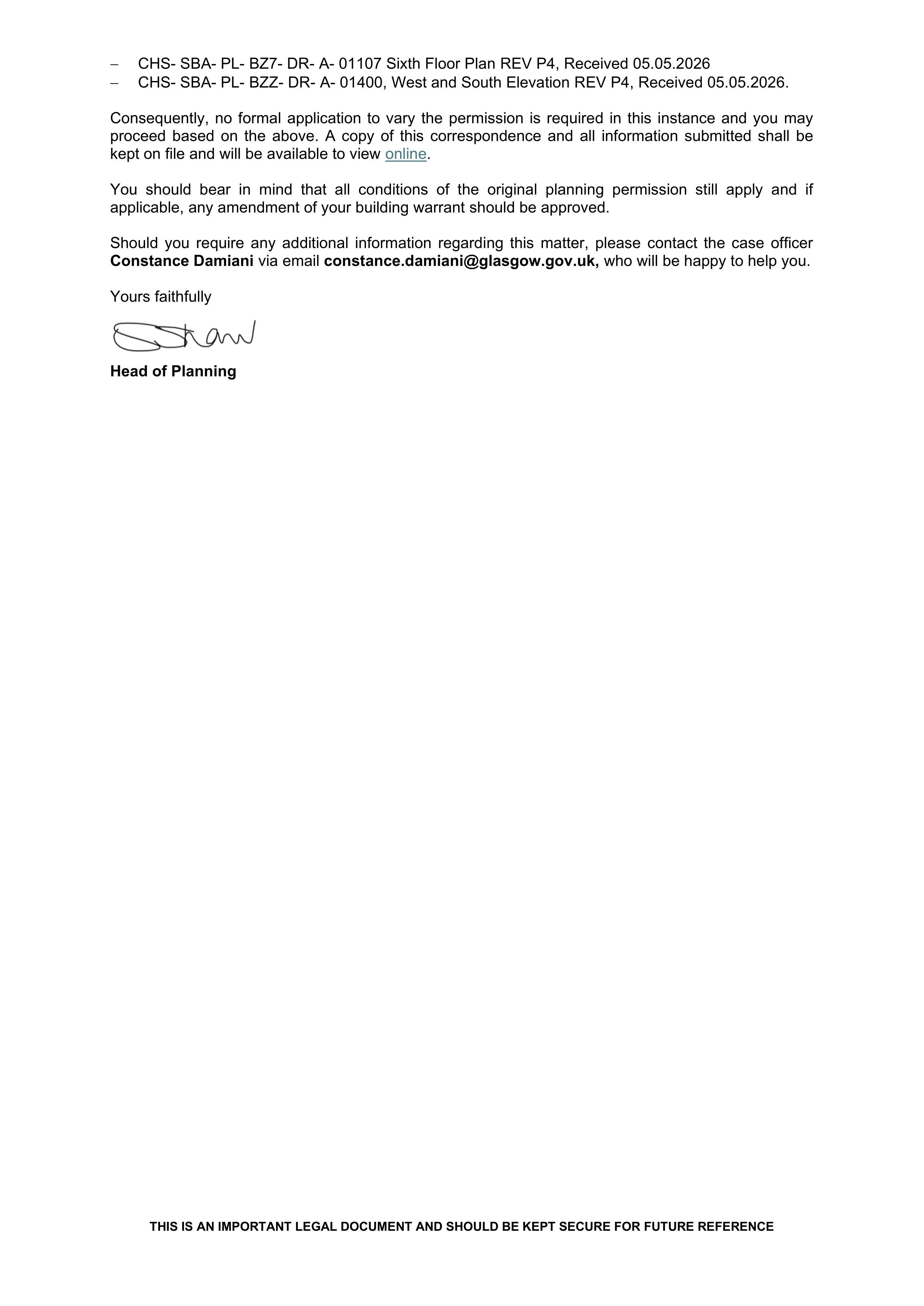 Planning document