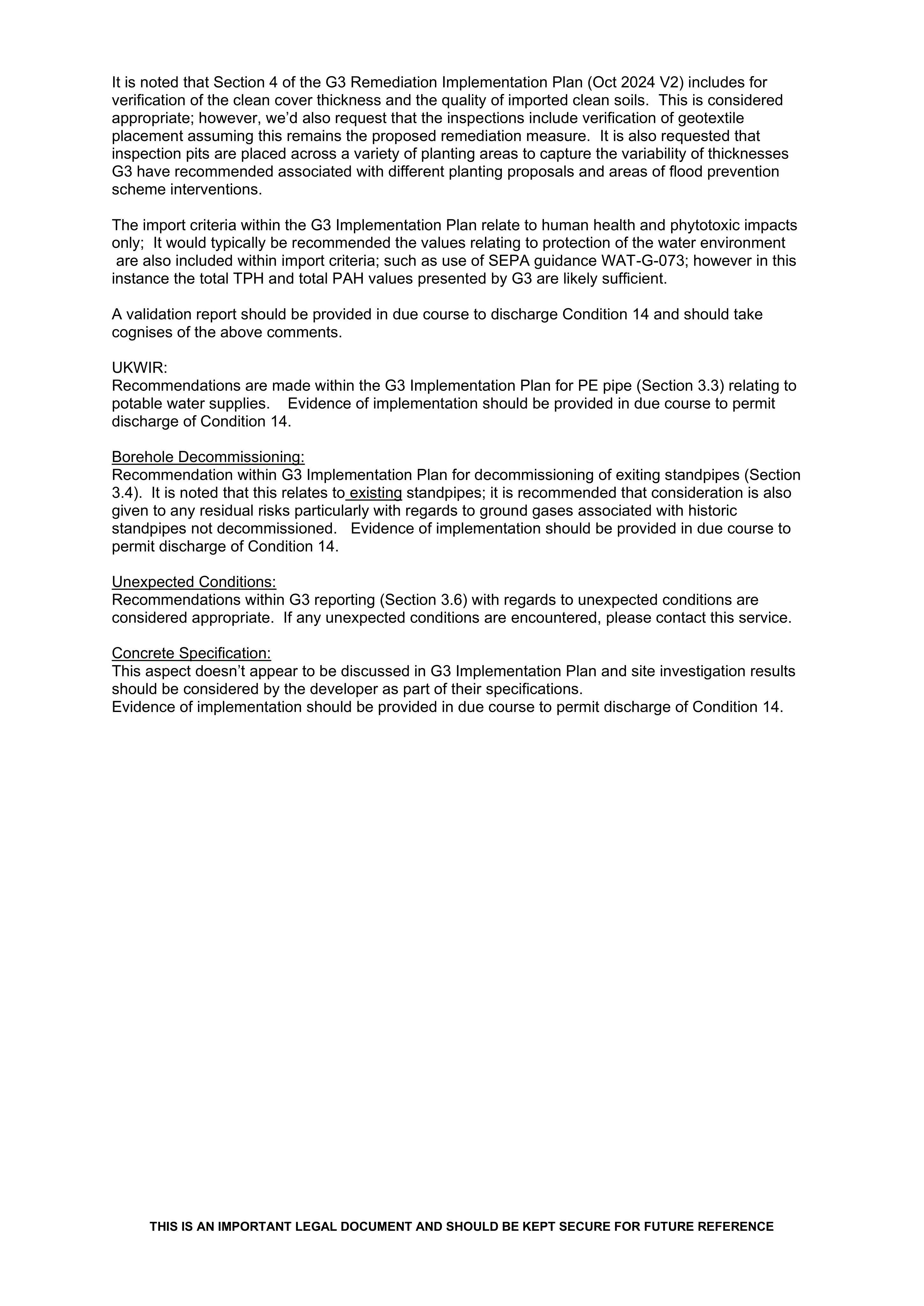 Planning document