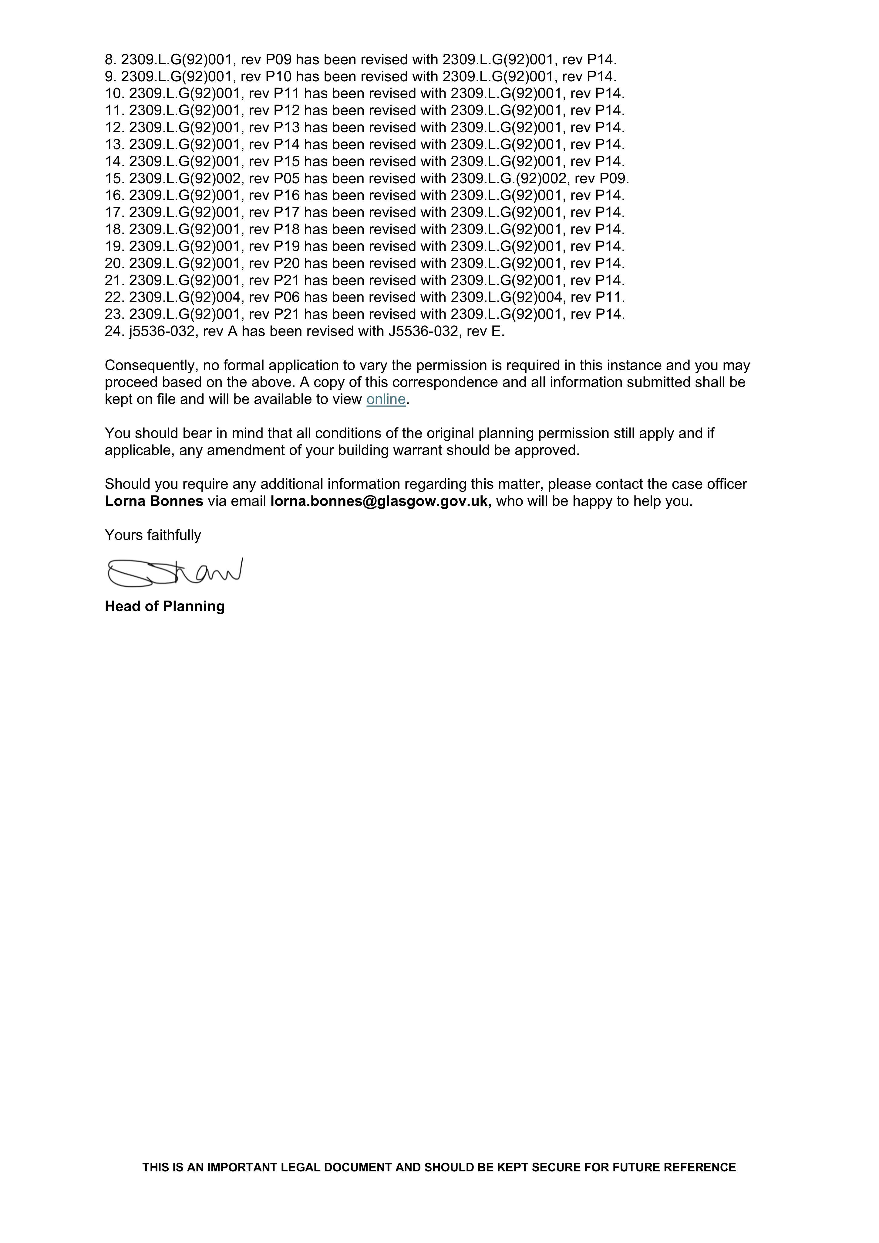 Planning document