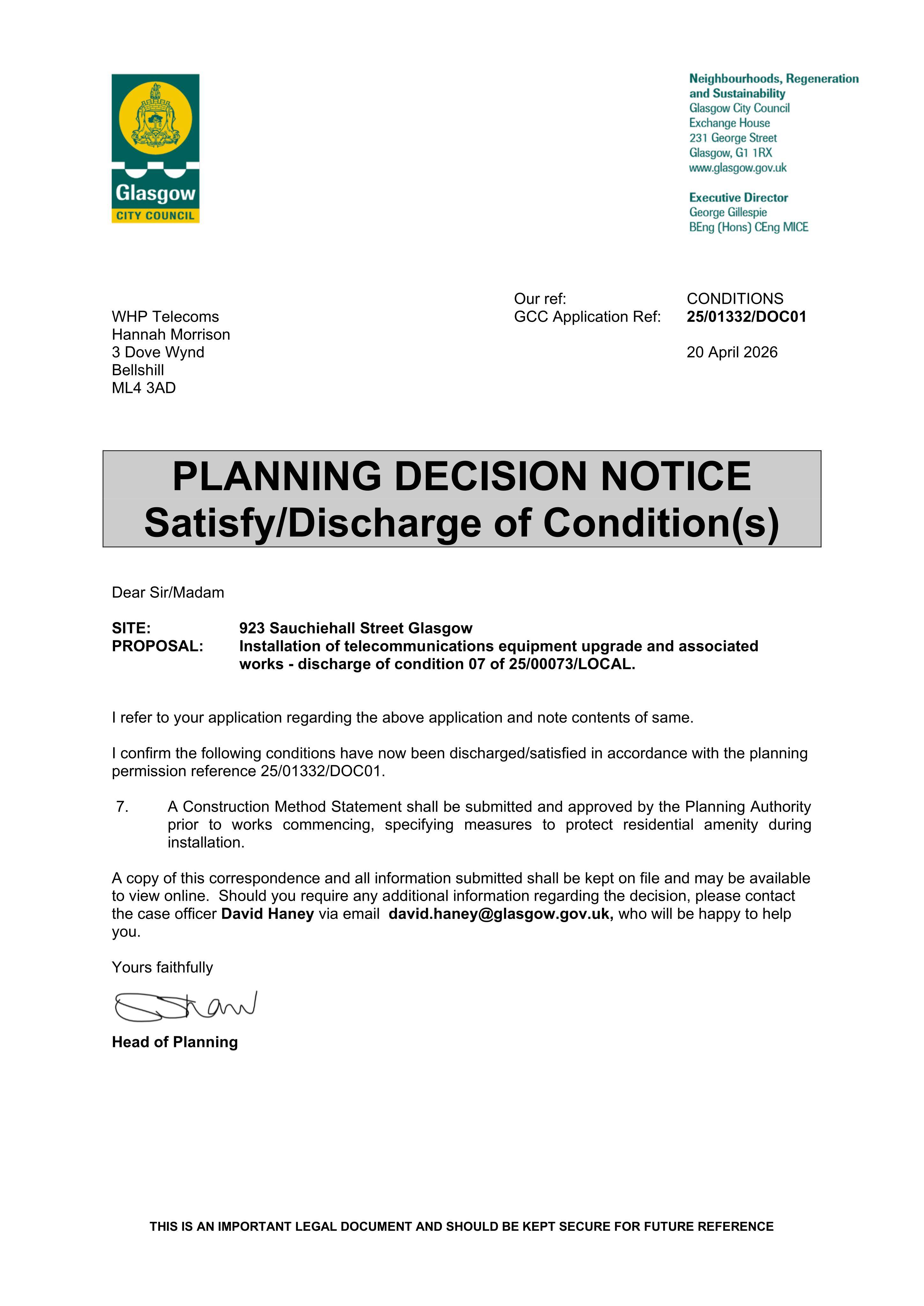 Planning document