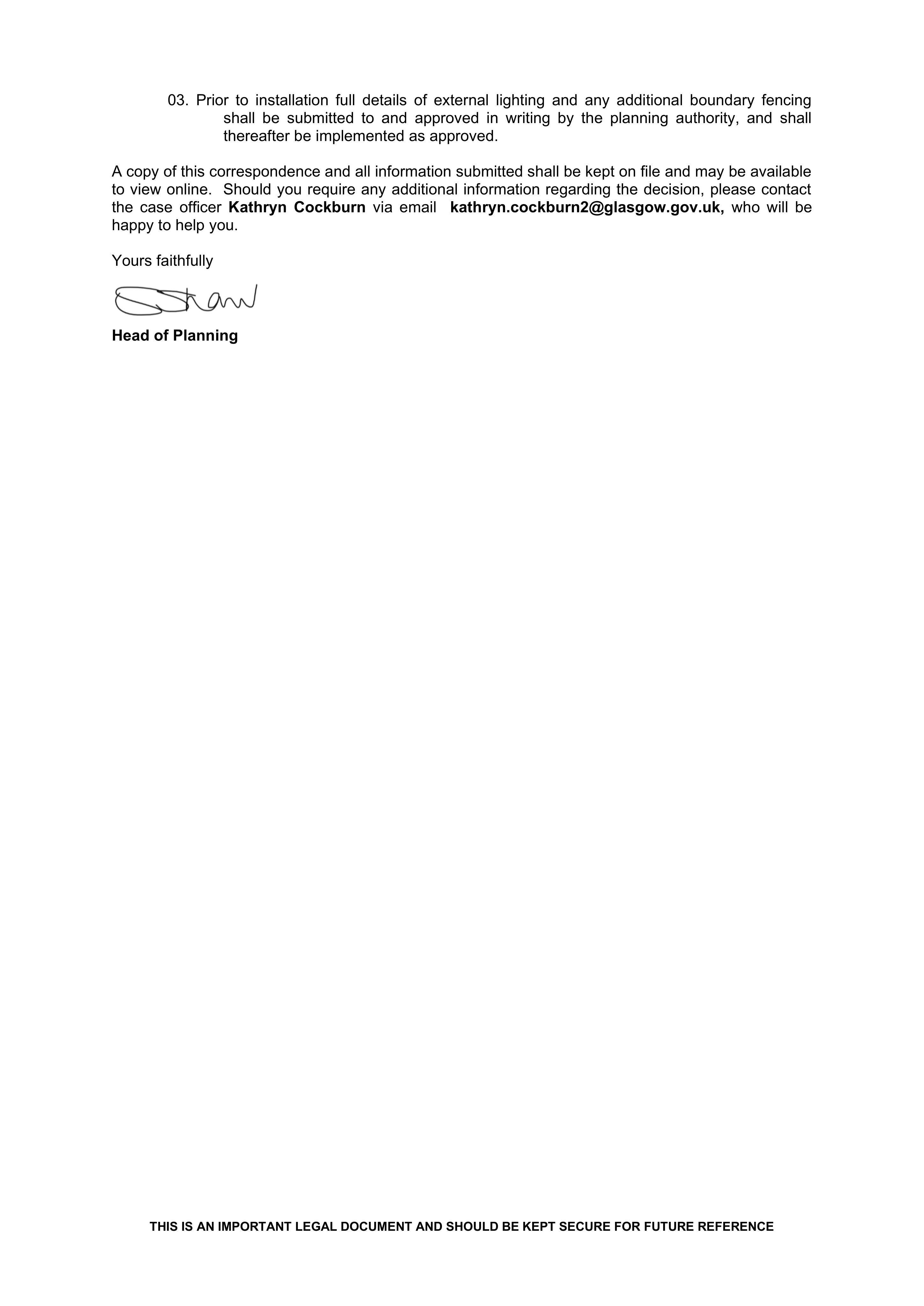 Planning document