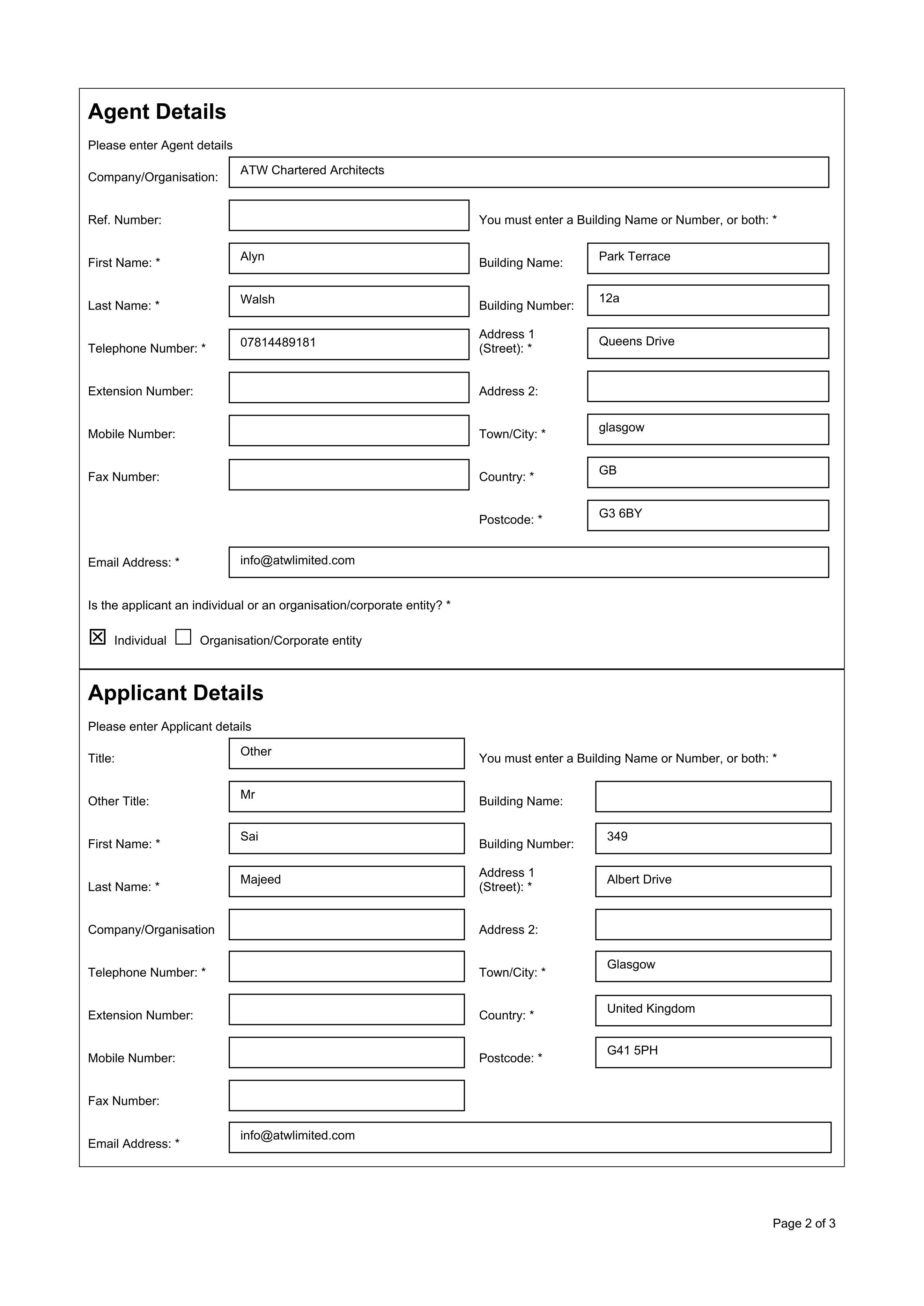 Planning document