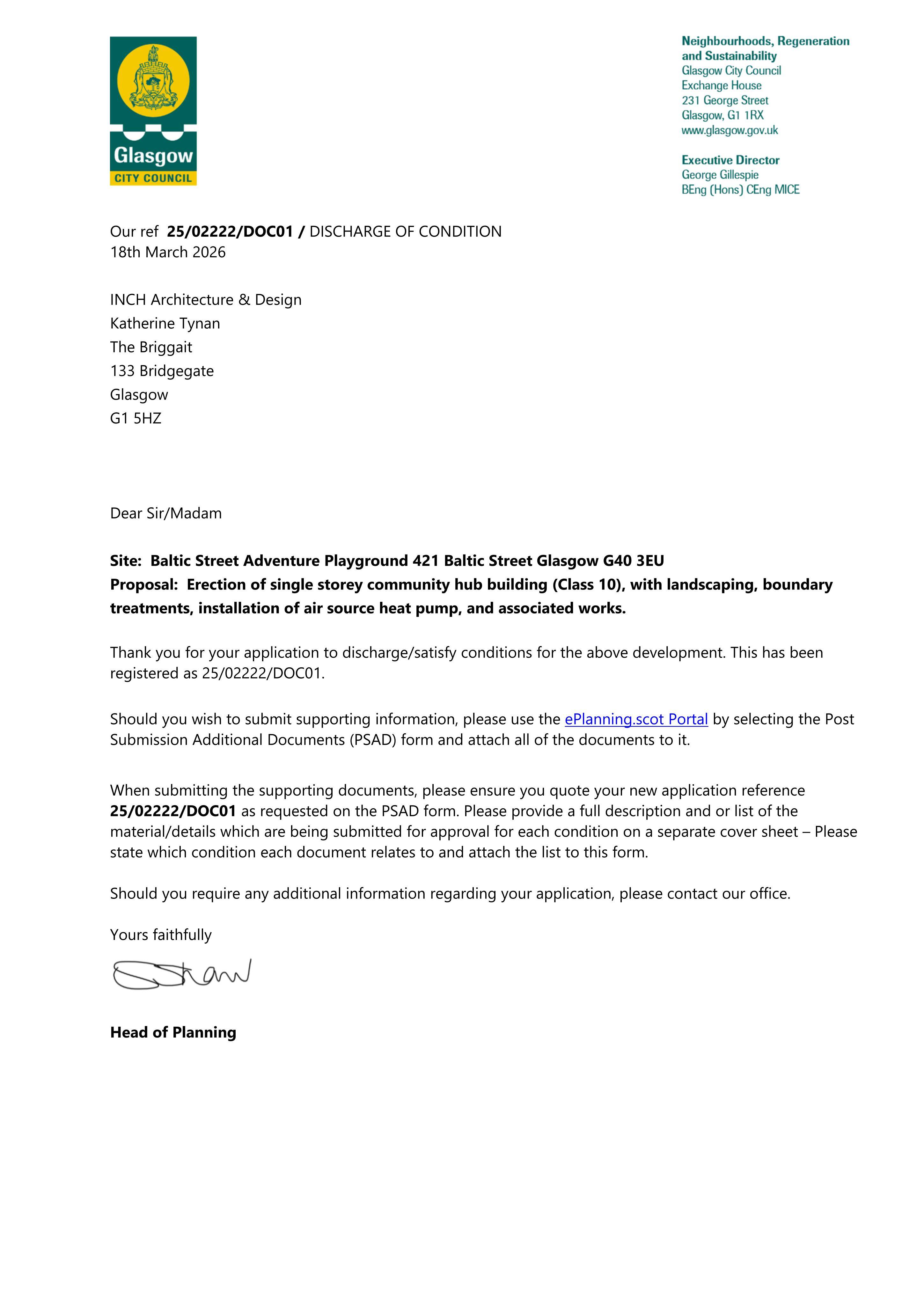 Planning document