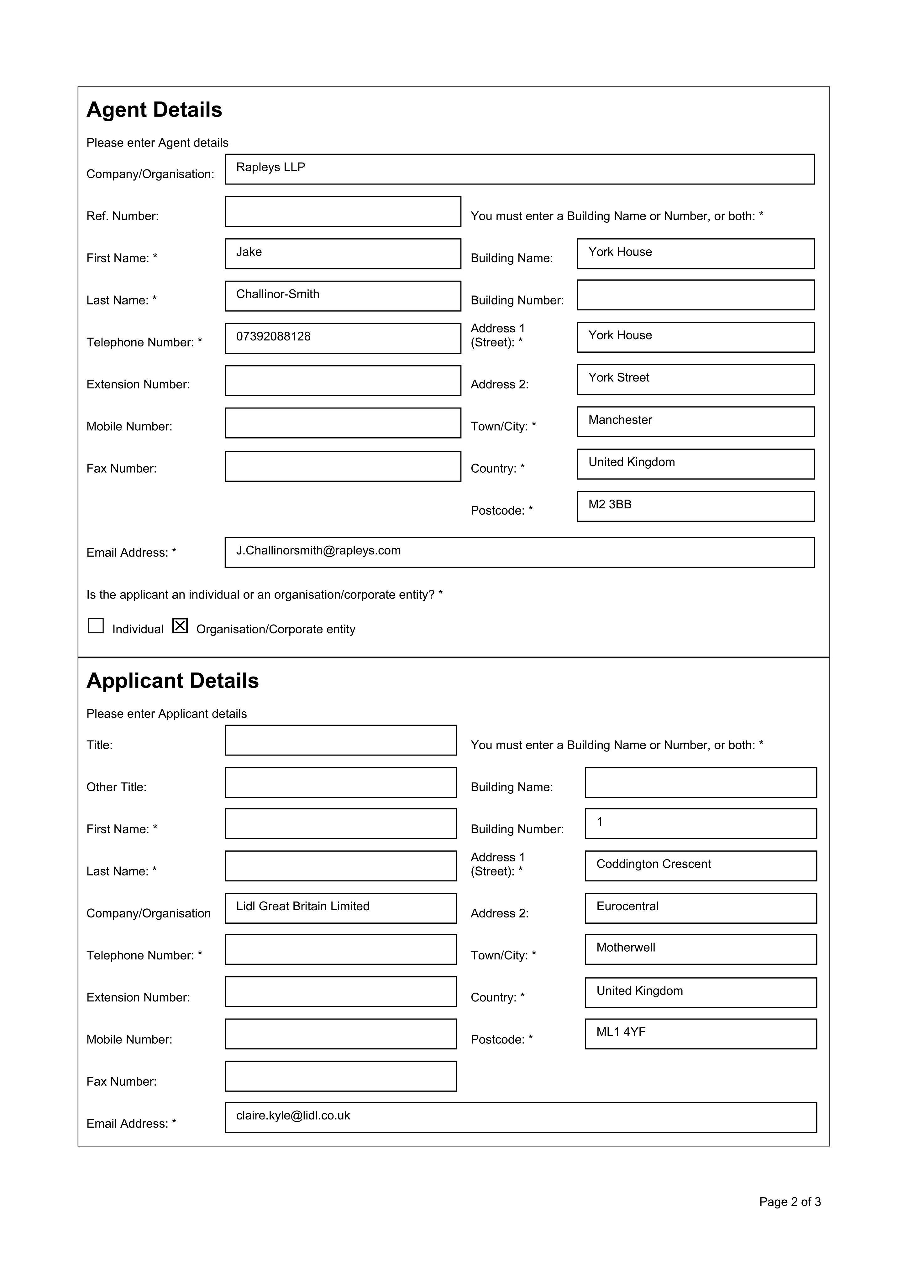 Planning document