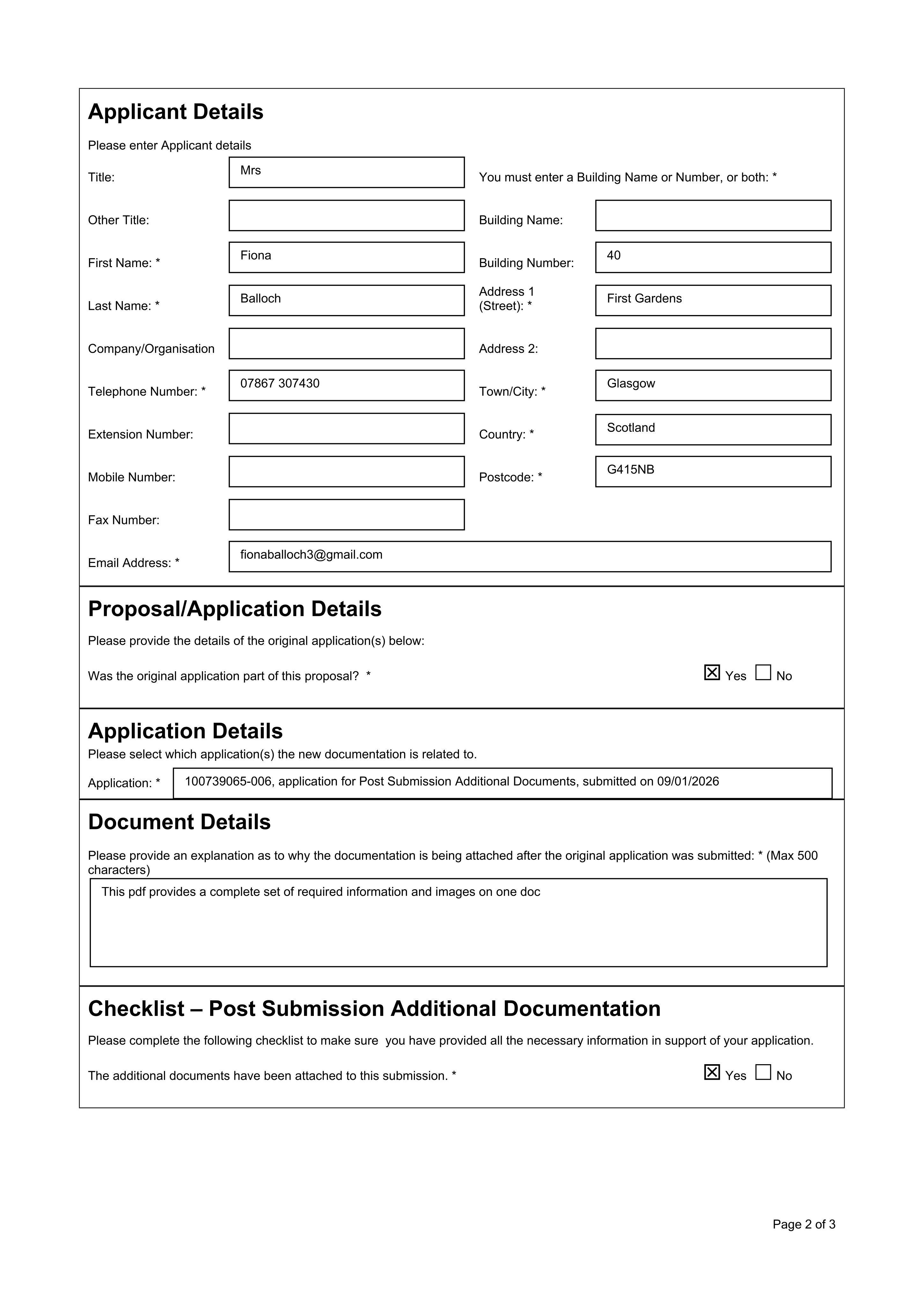 Planning document