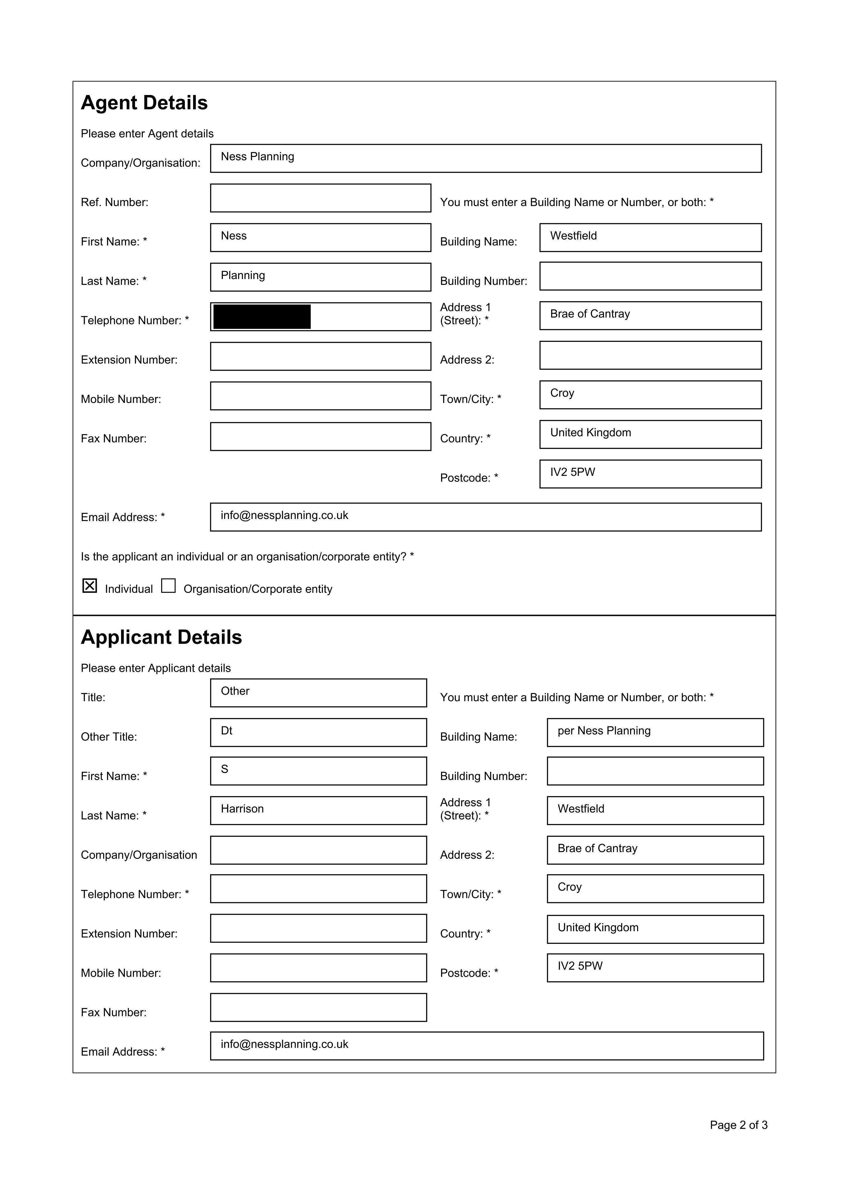 Planning document