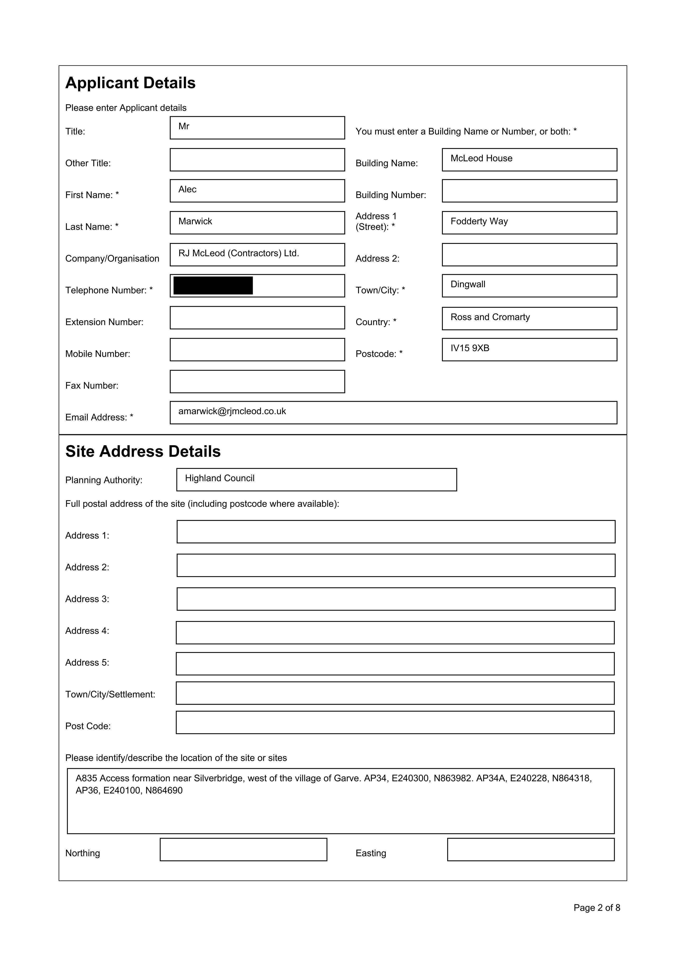 Planning document