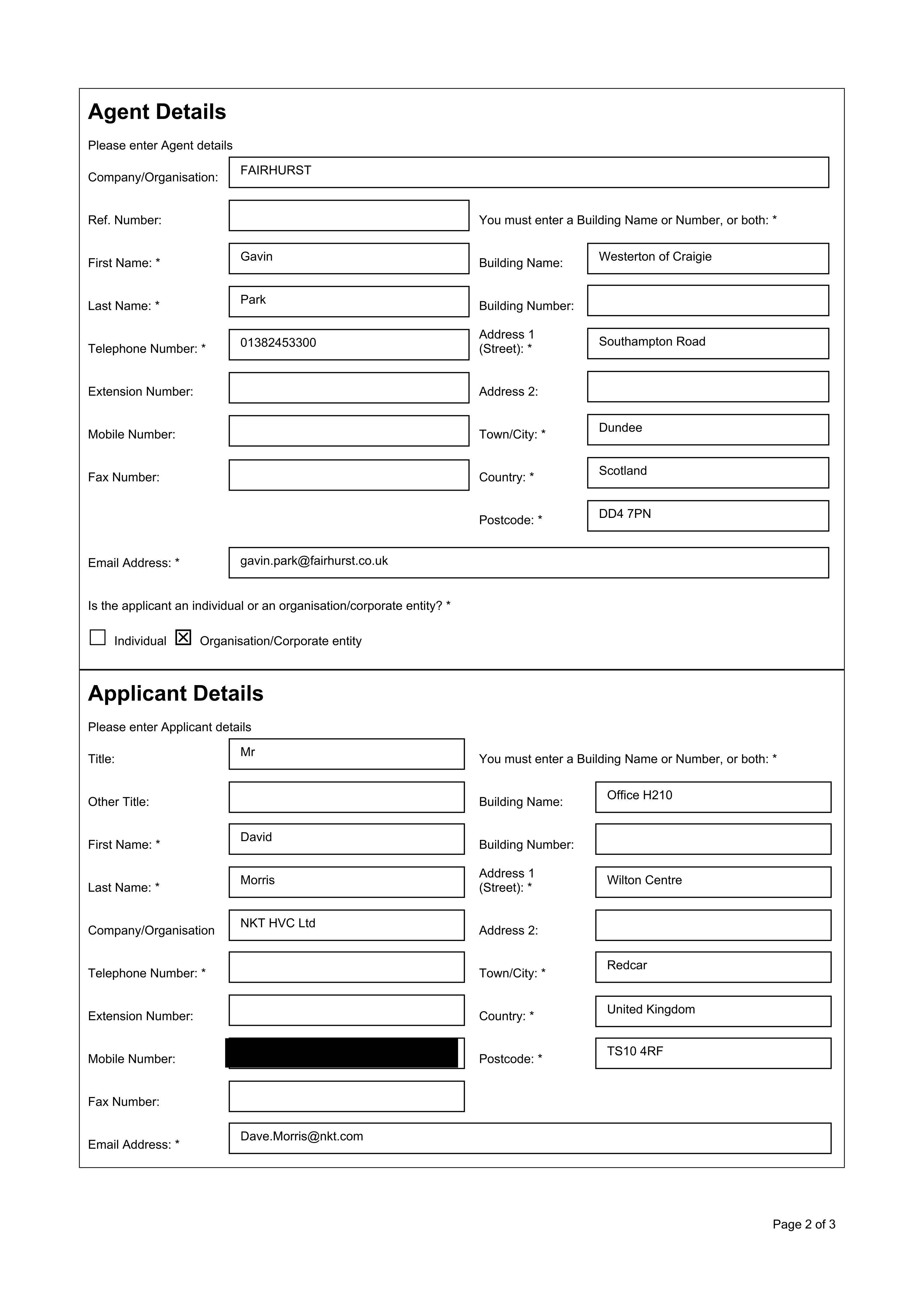 Planning document