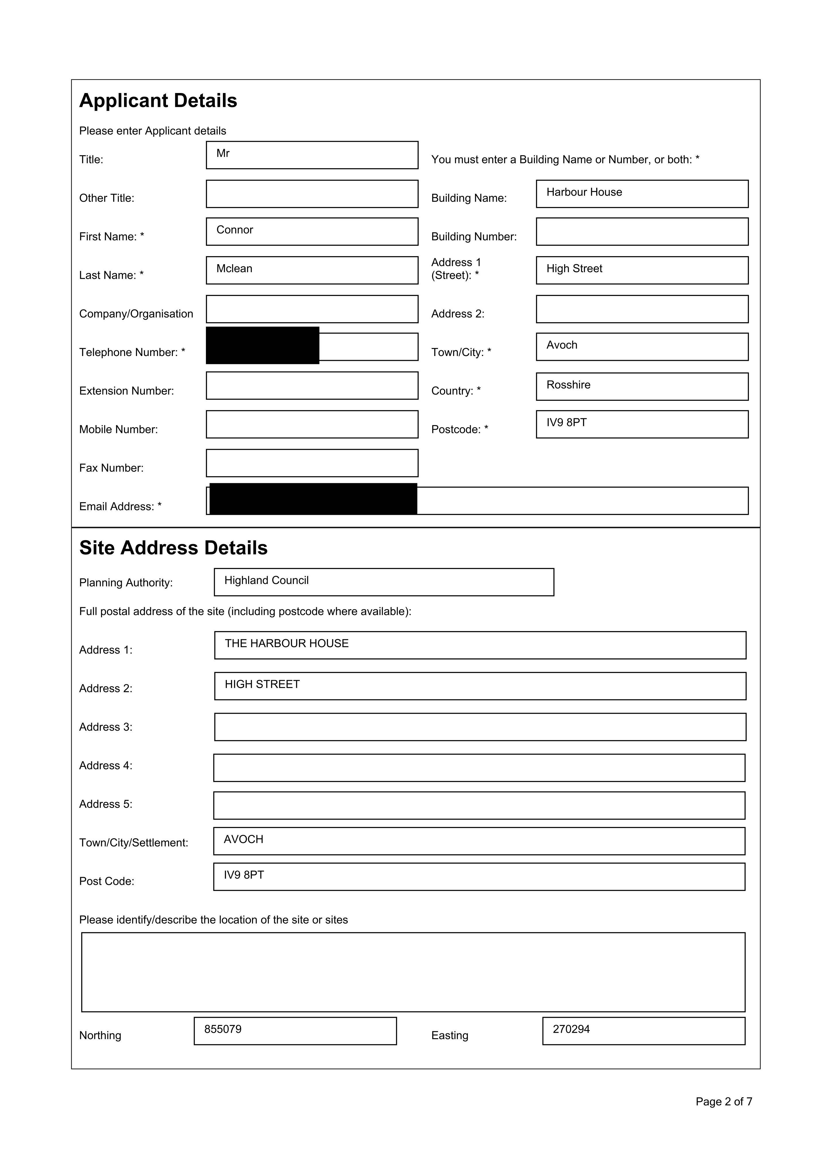 Planning document