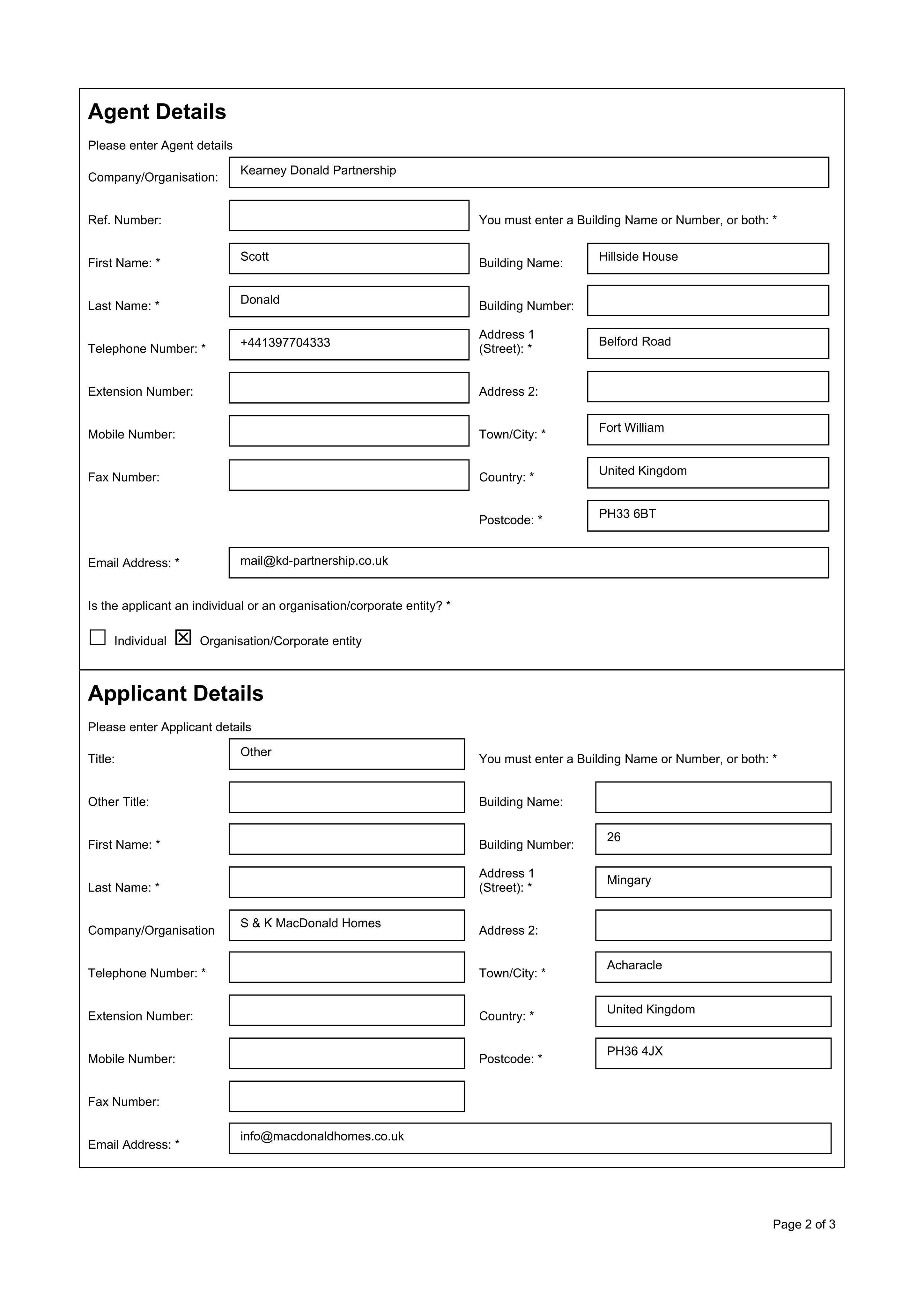 Planning document