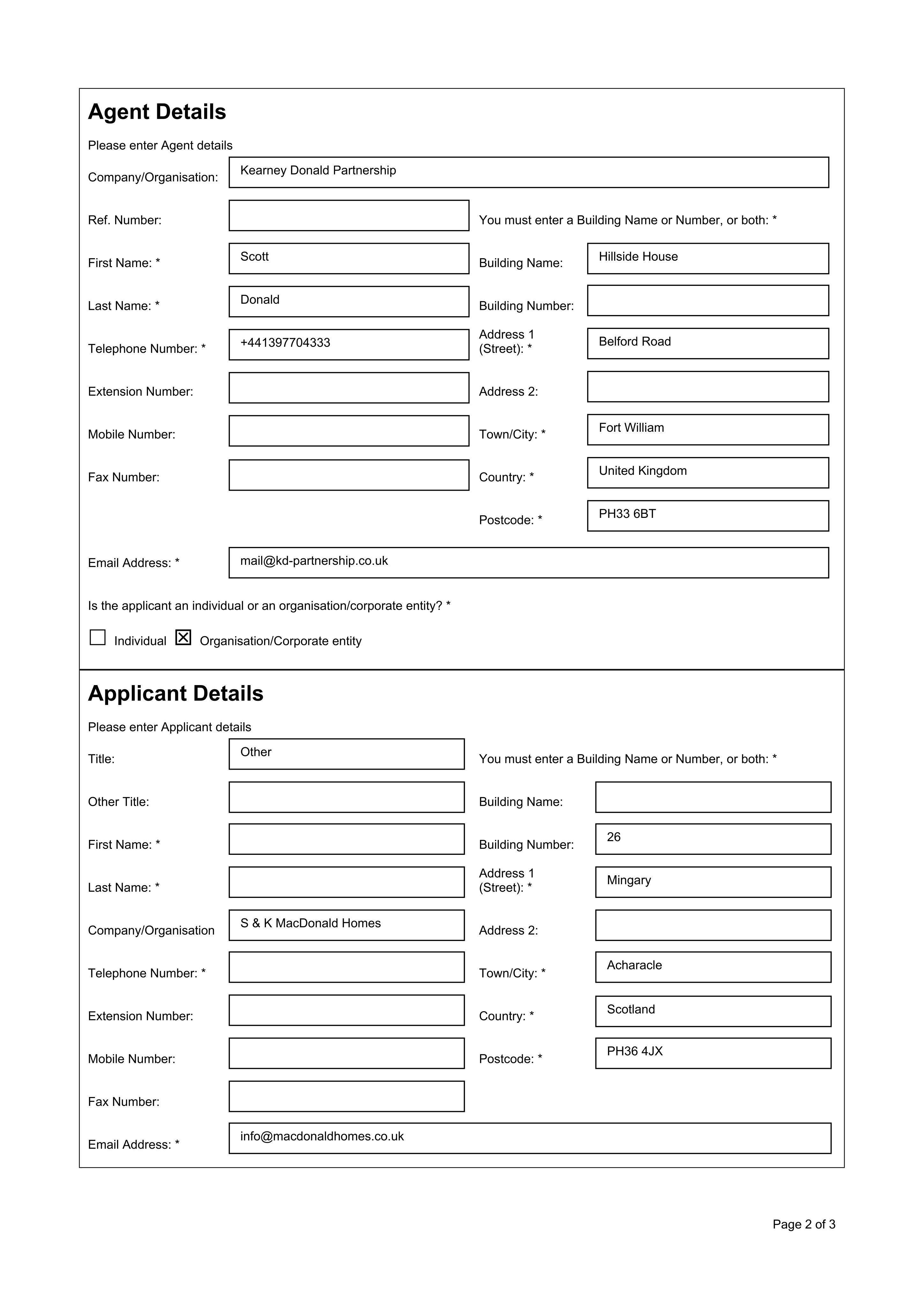 Planning document