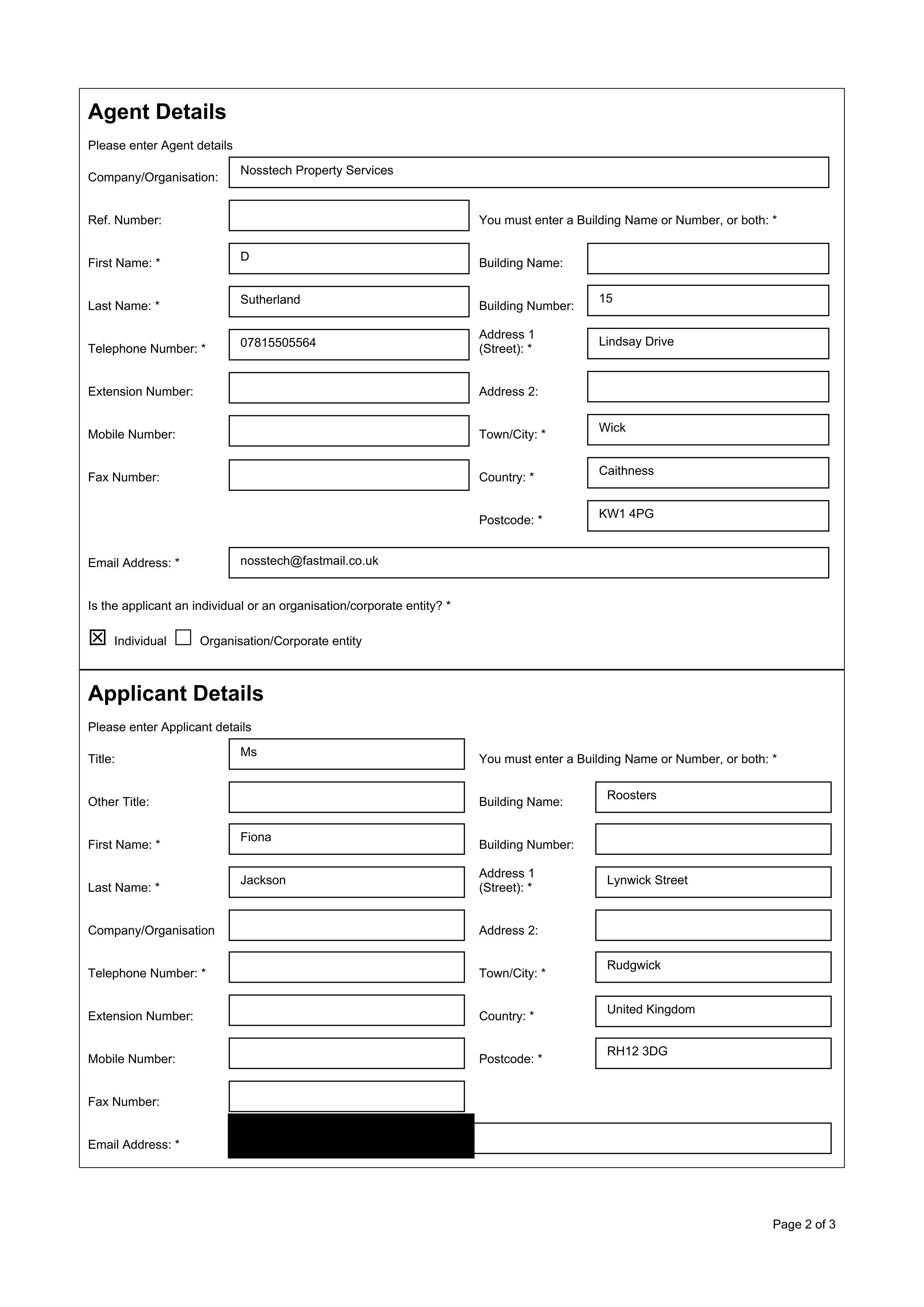 Planning document