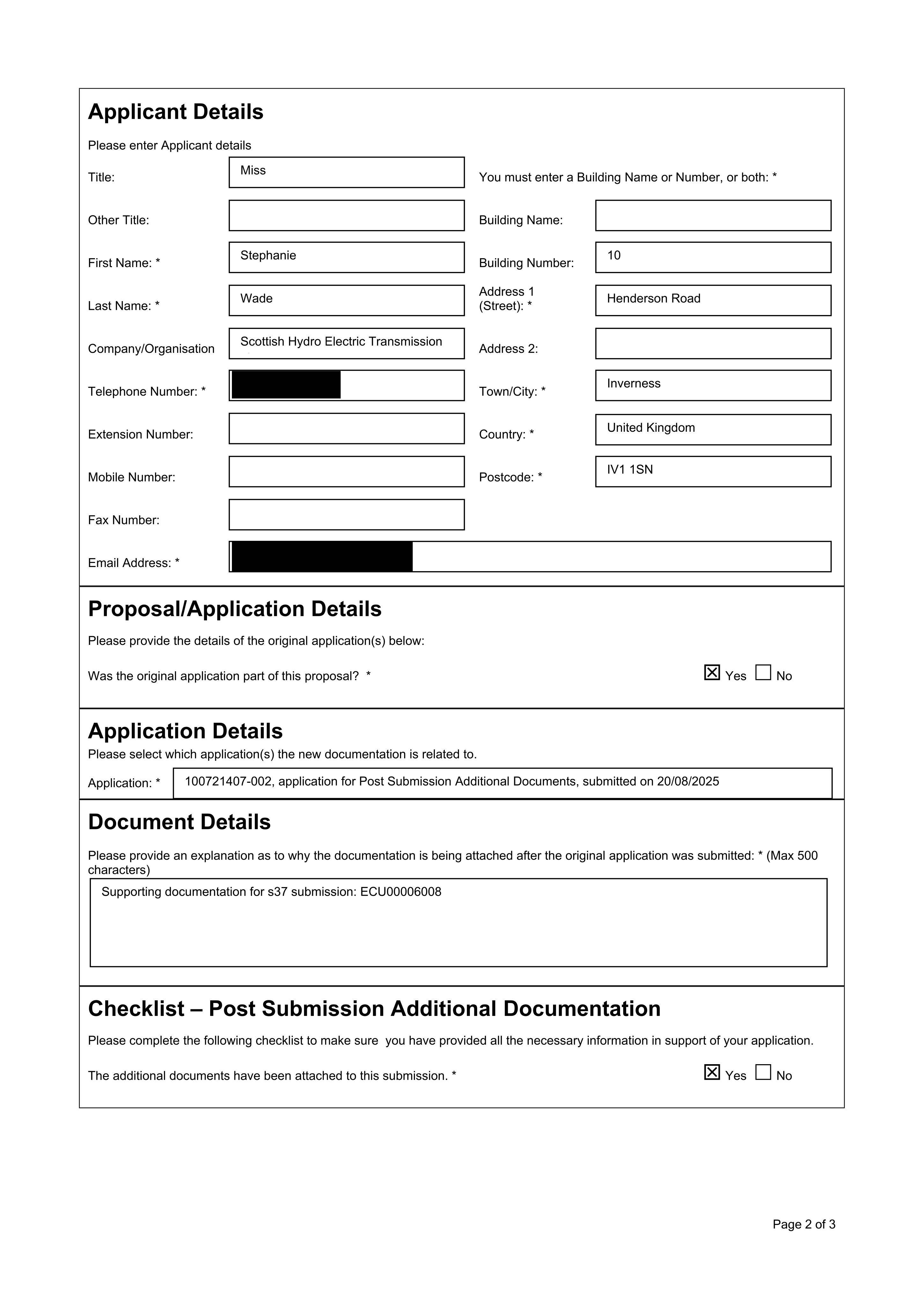 Planning document