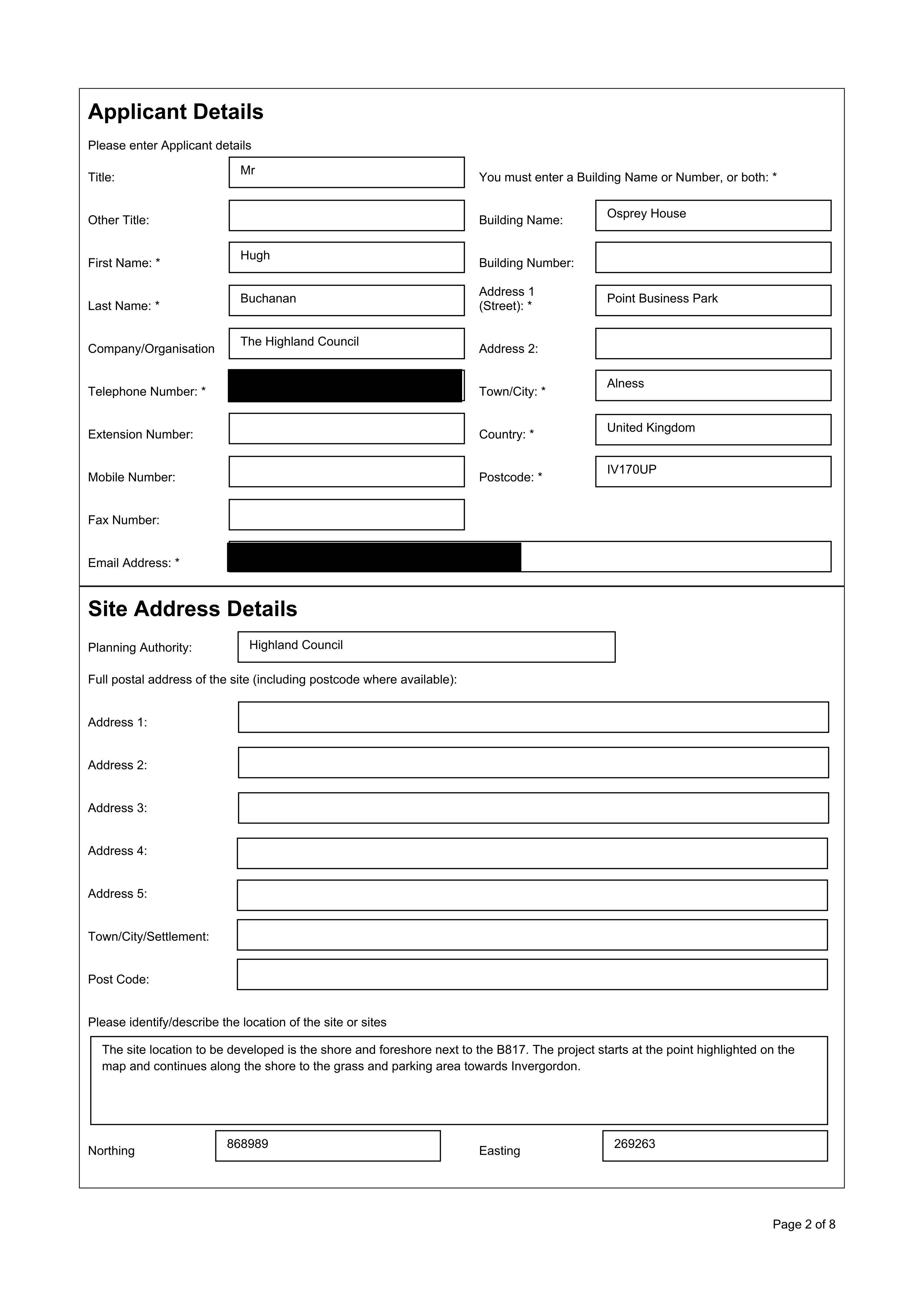 Planning document