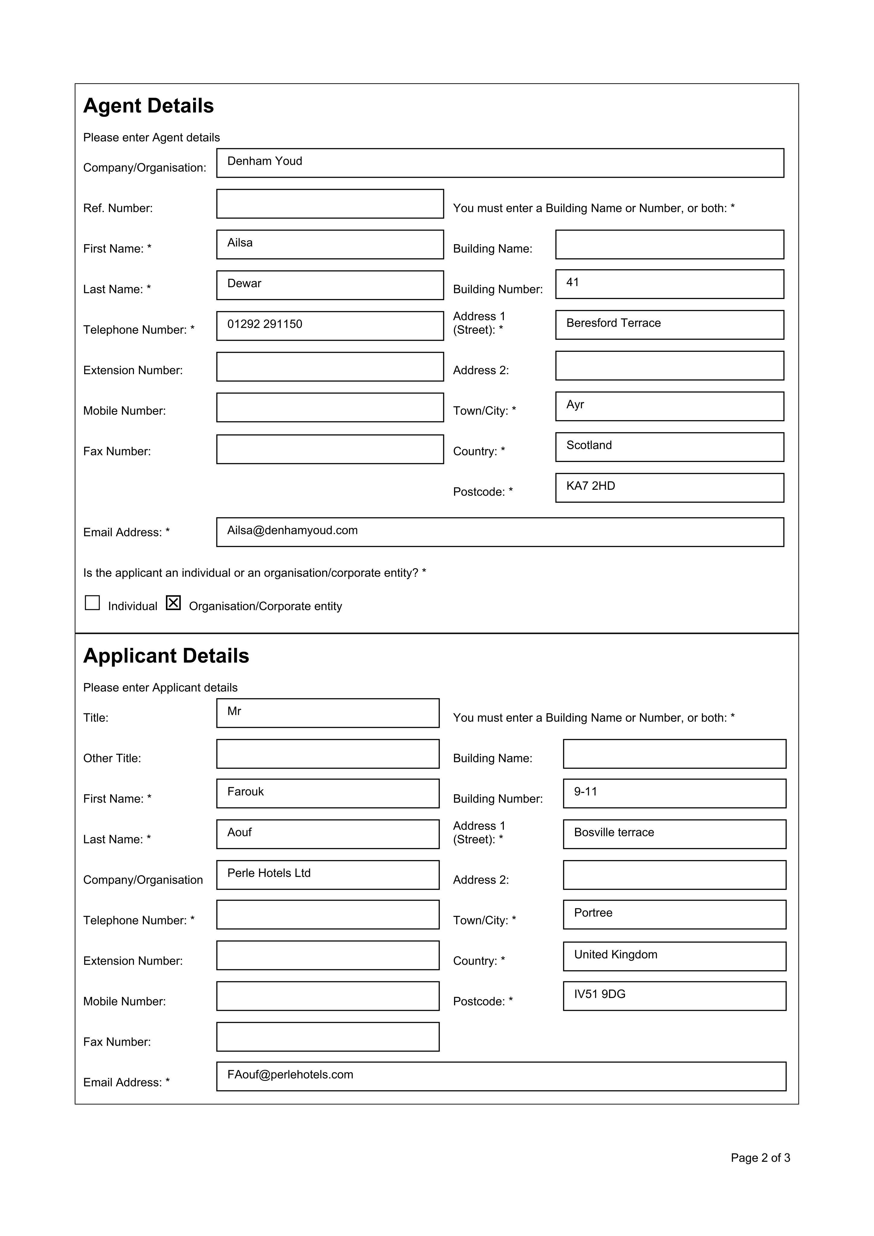 Planning document