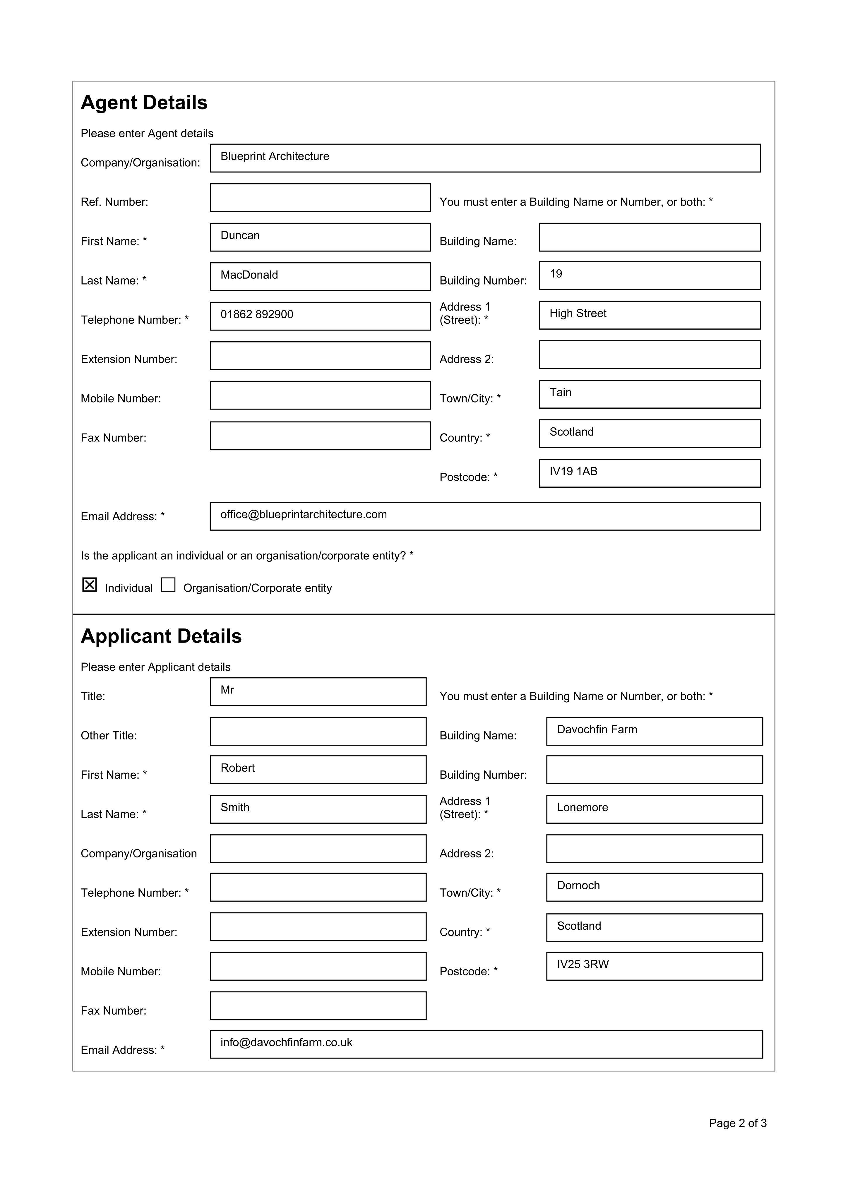 Planning document