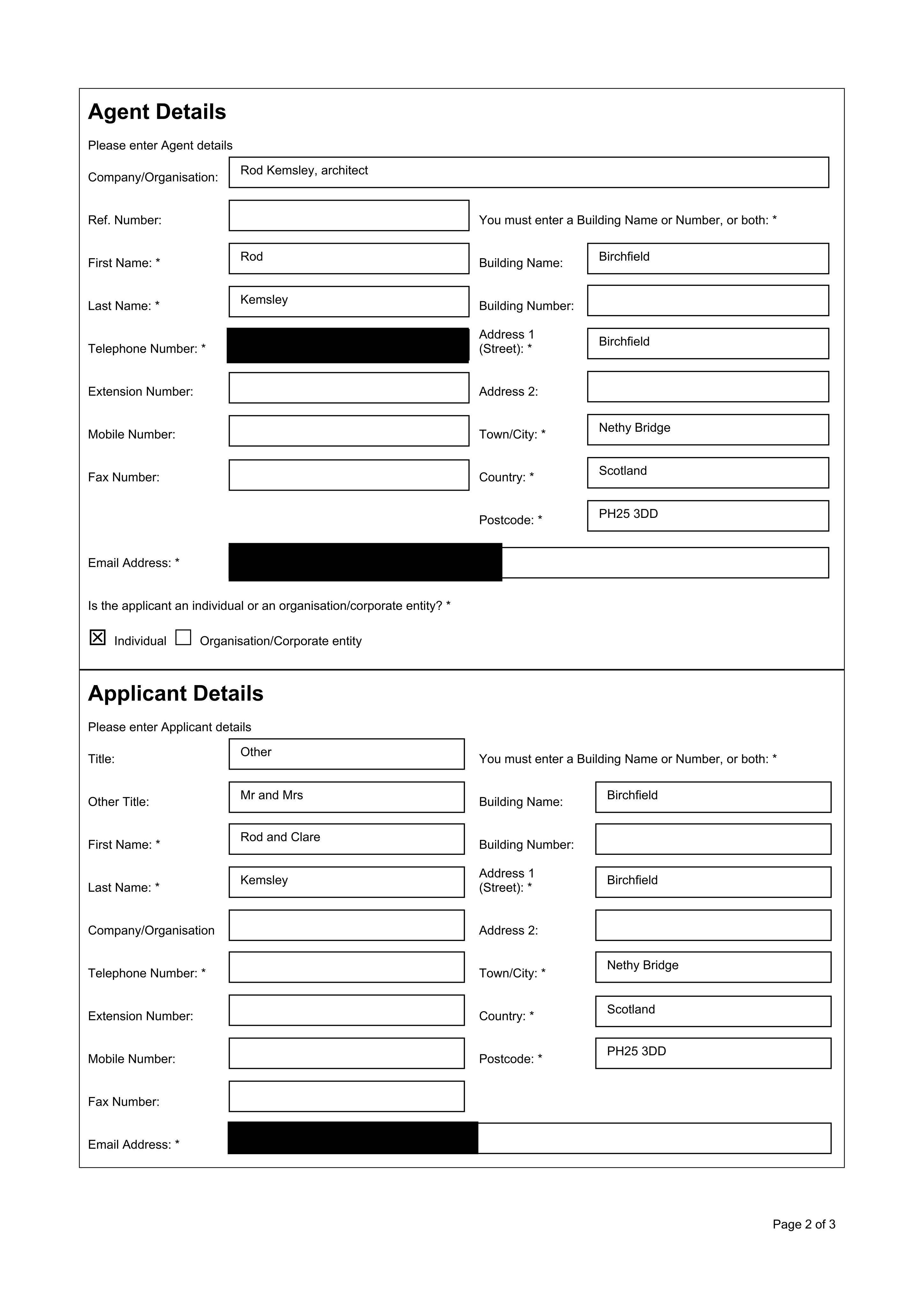 Planning document