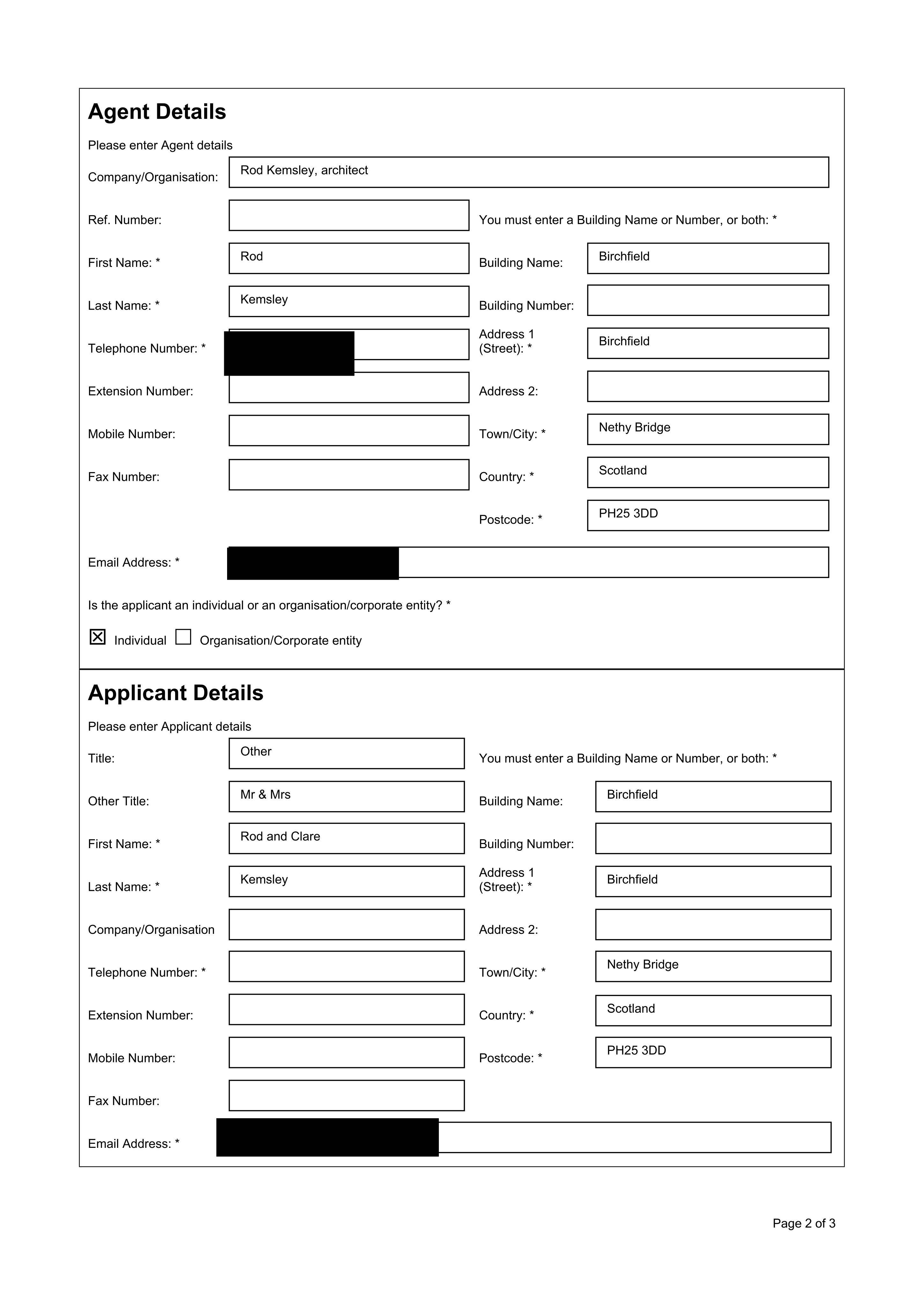 Planning document