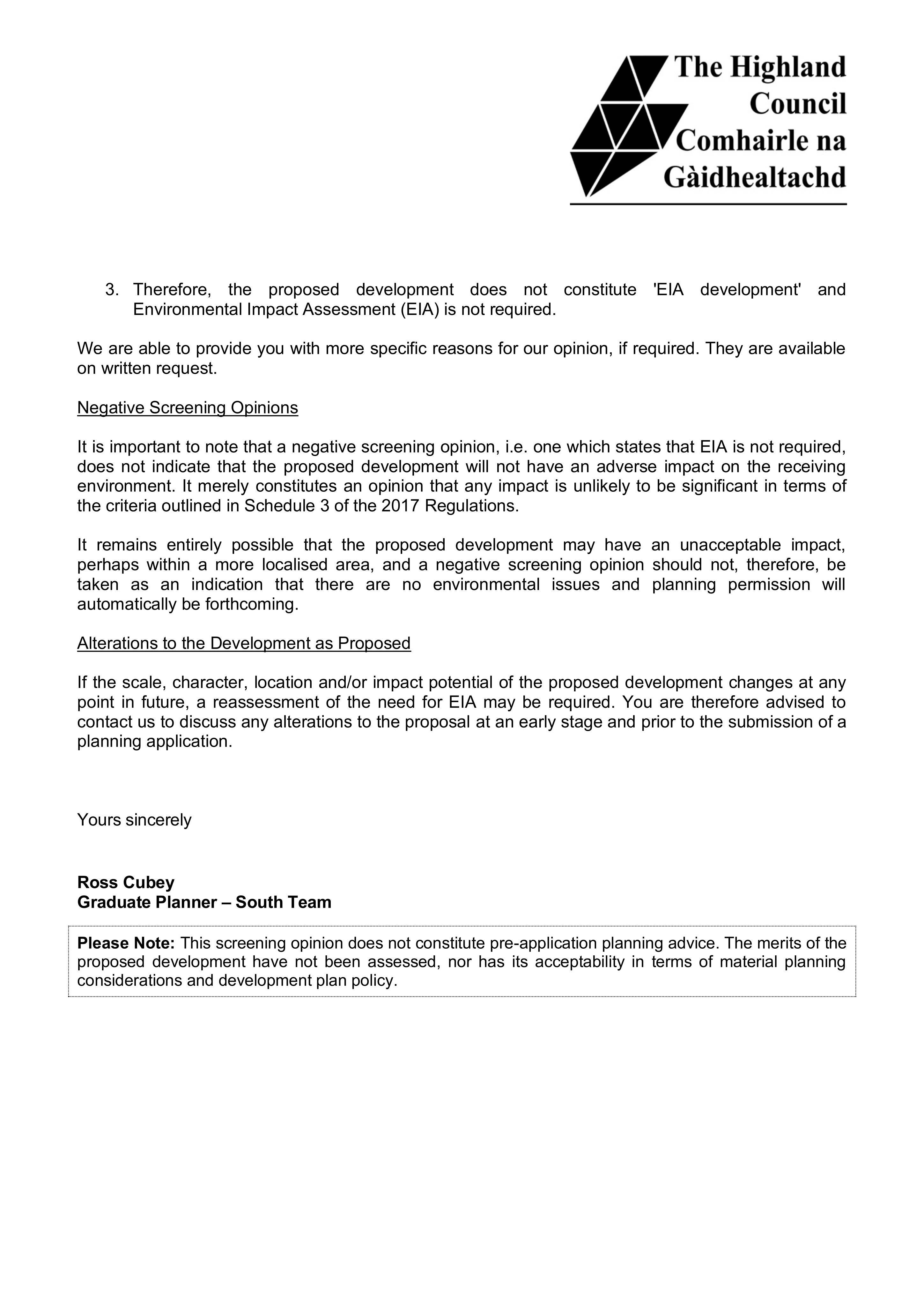 Planning document