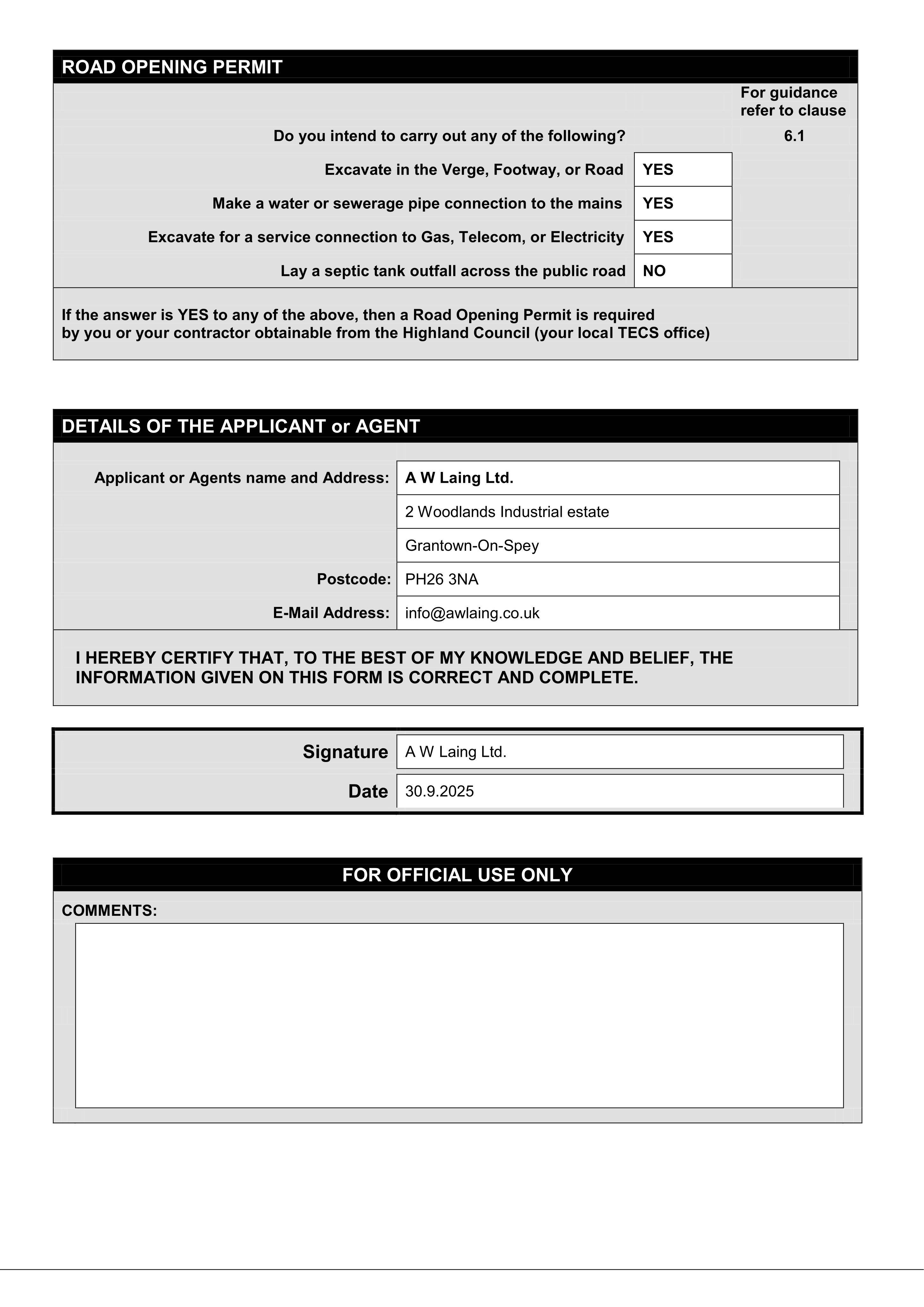 Planning document