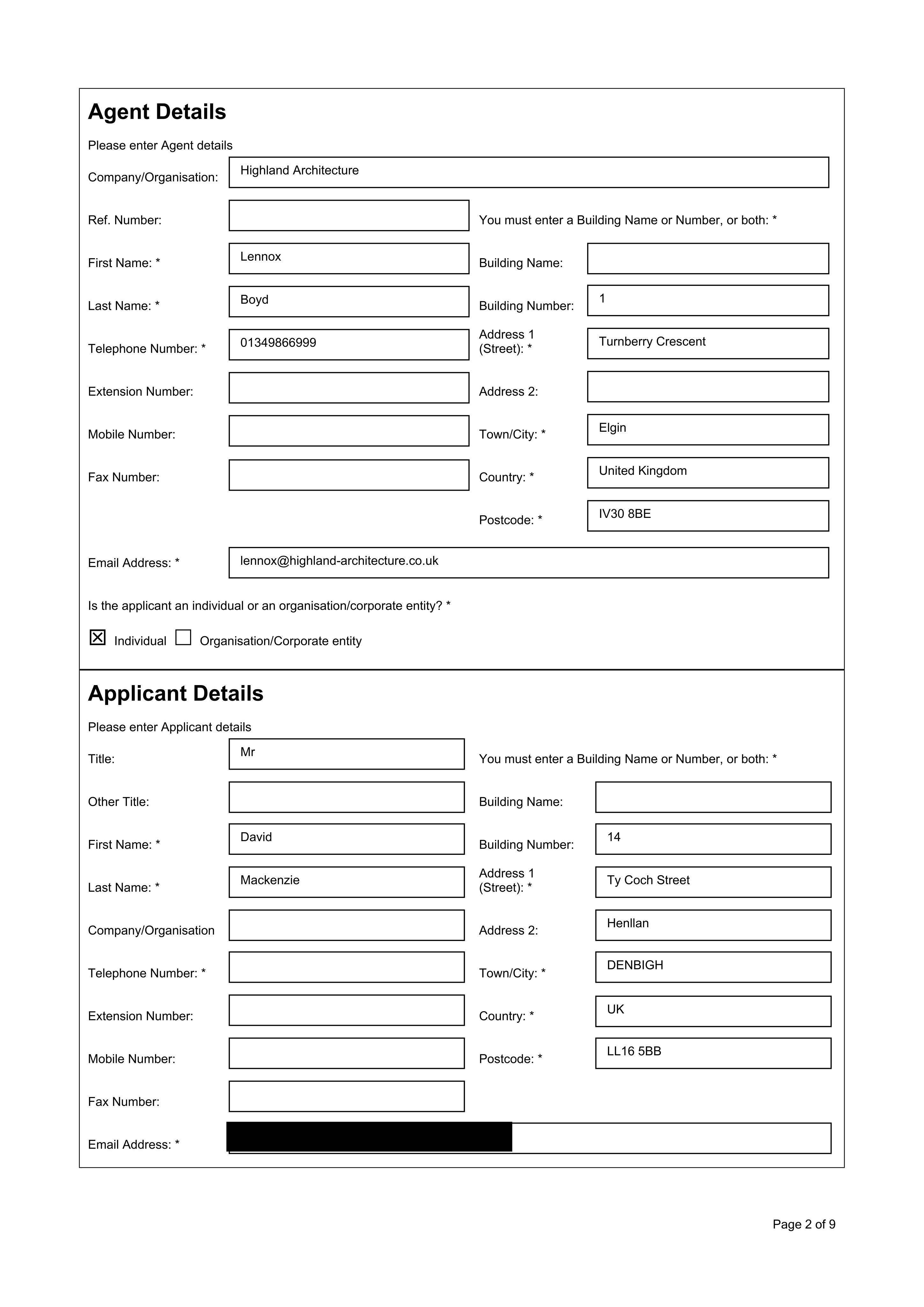 Planning document