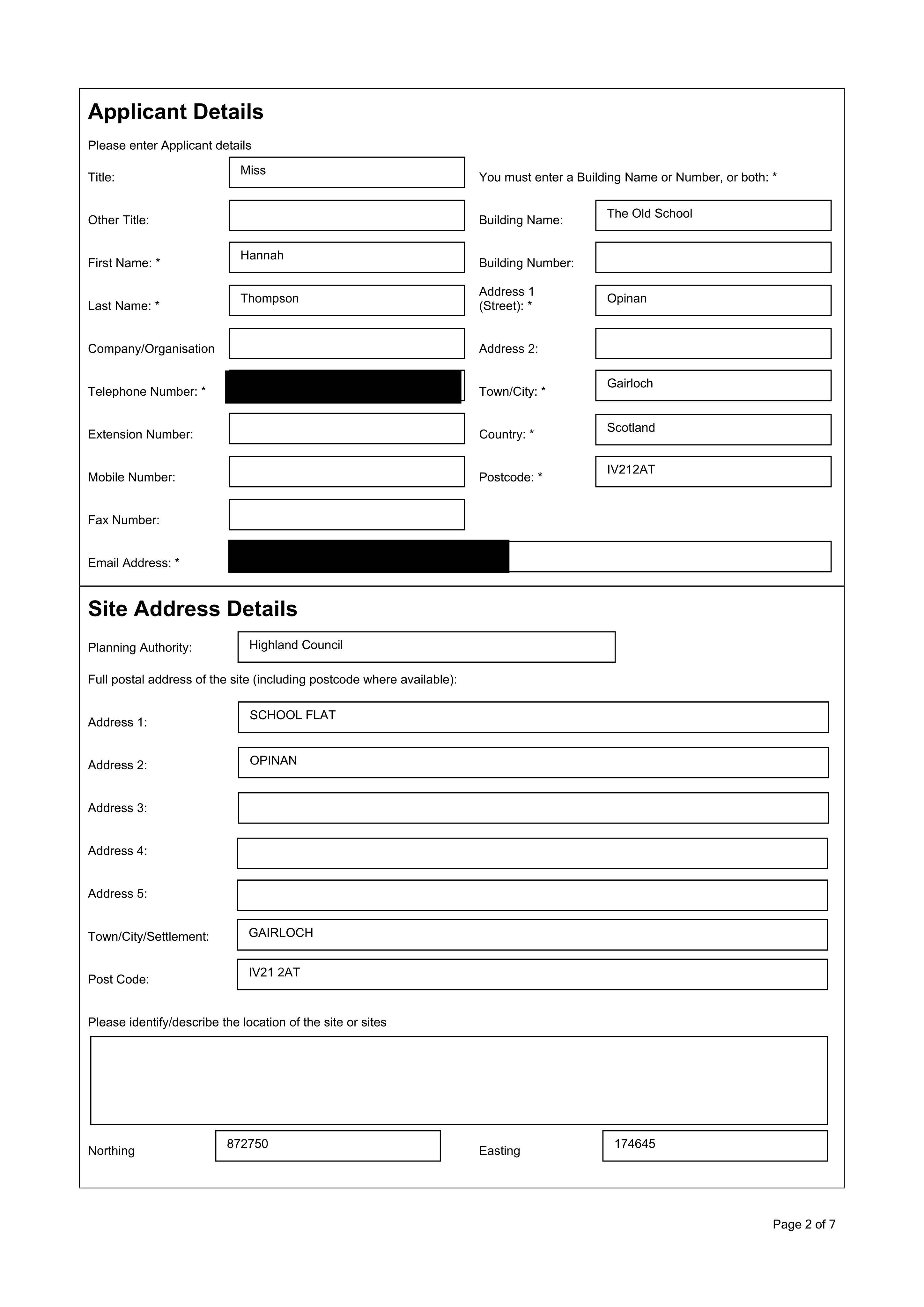 Planning document
