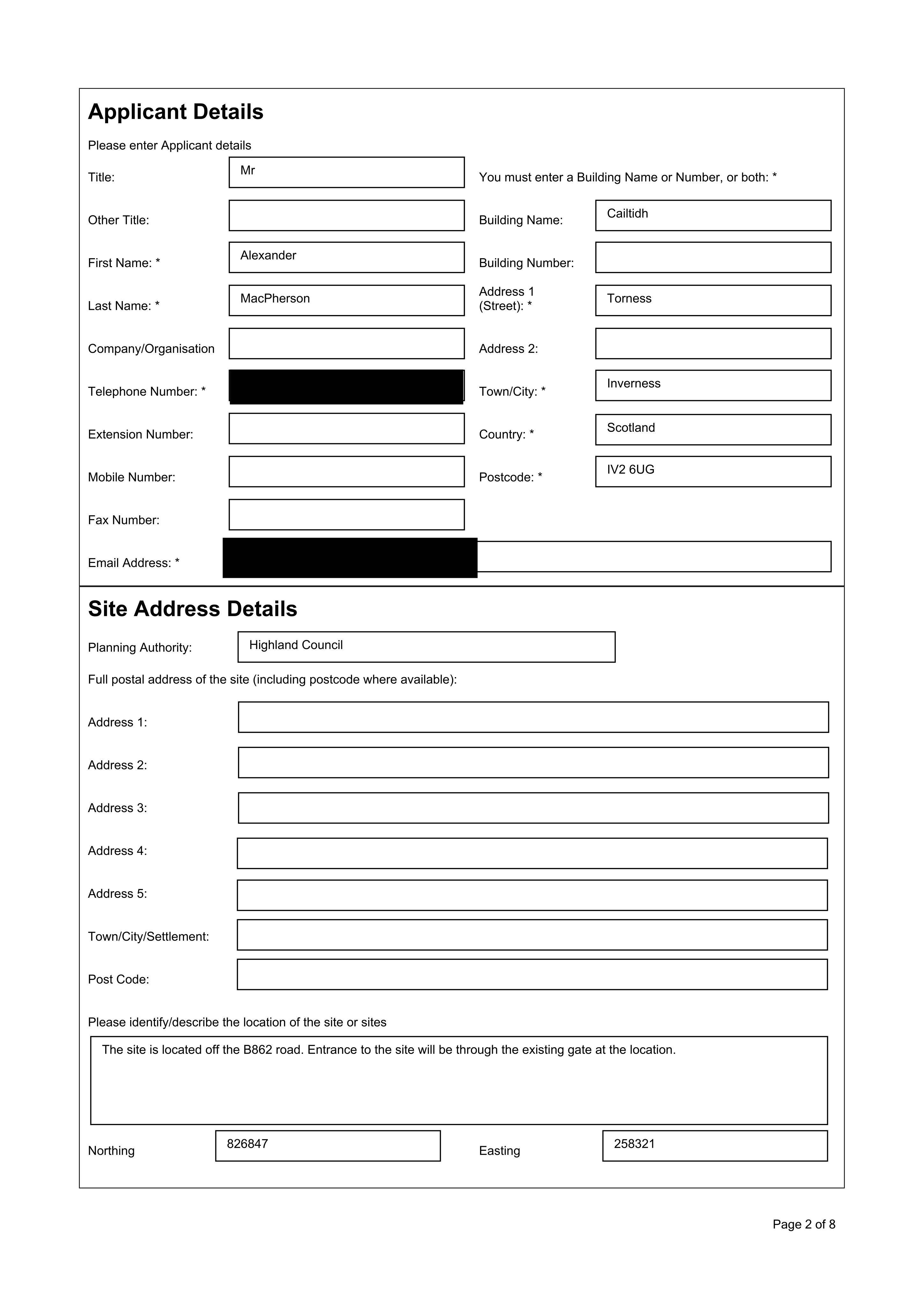 Planning document
